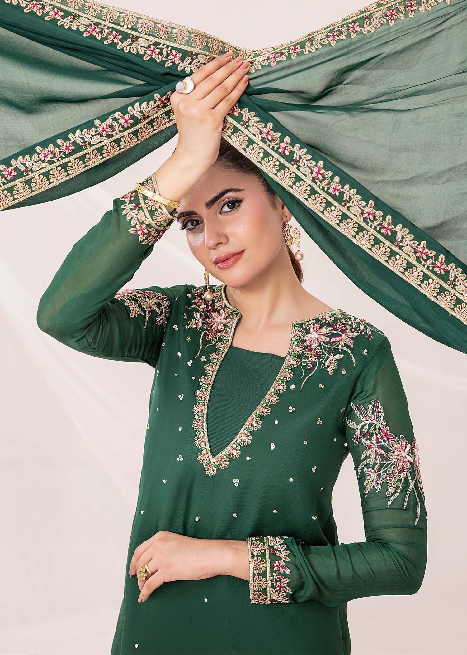 Jamnii | Silk Ivy | Emerald - Official Jamnii stockist in UK - Sakeena London