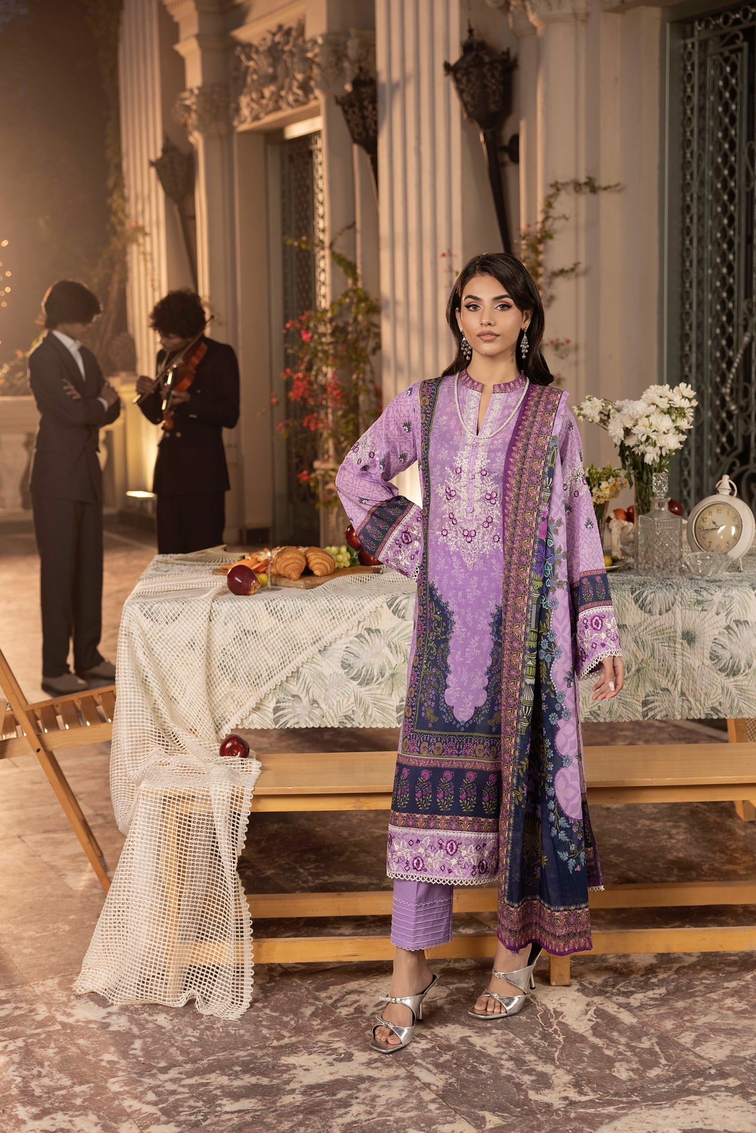LSM | Embroidered and Printed Lawn | LG-RL-0179 - Official LSM stockist in UK - Sakeena London