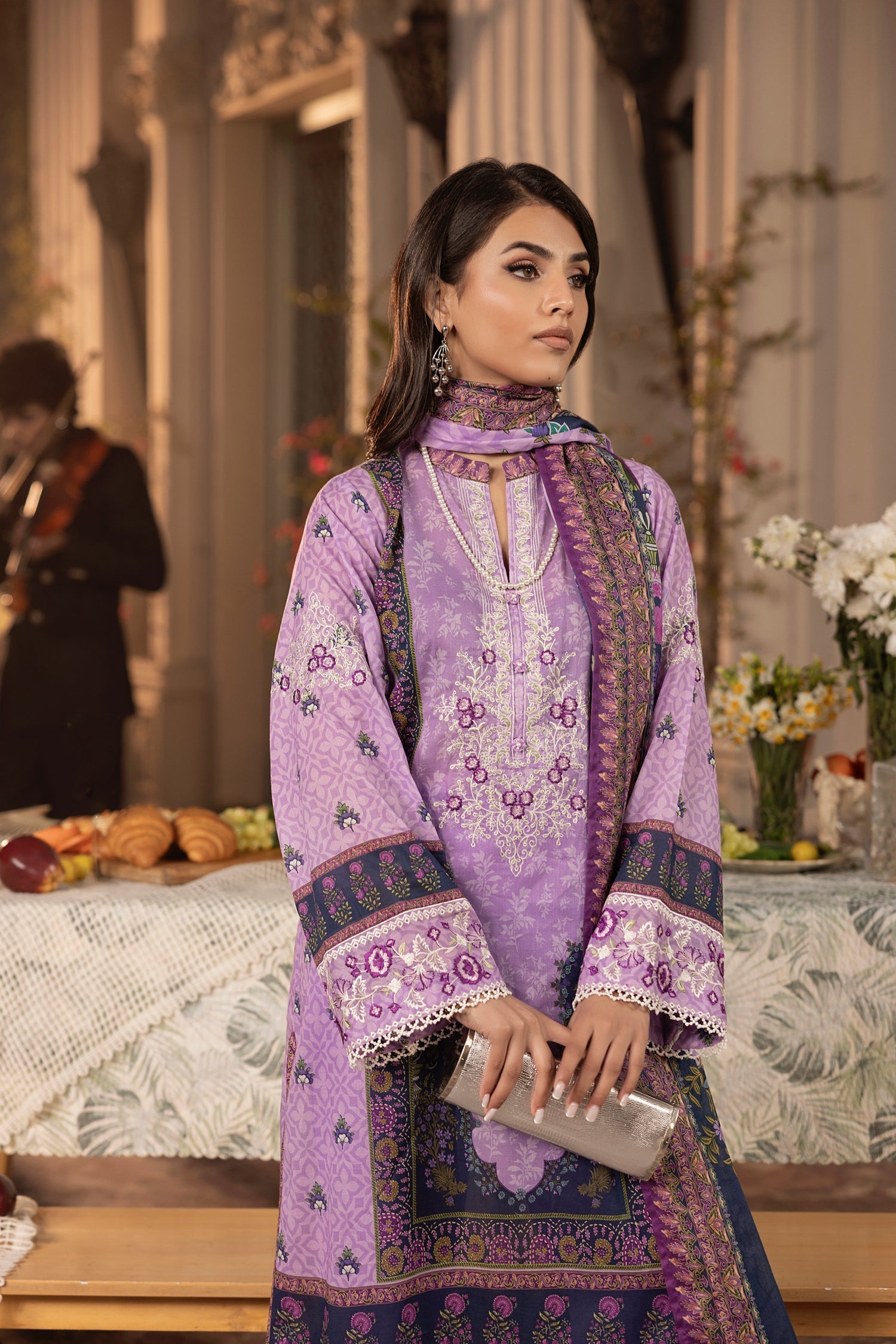 LSM | Embroidered and Printed Lawn | LG-RL-0179 - Official LSM stockist in UK - Sakeena London