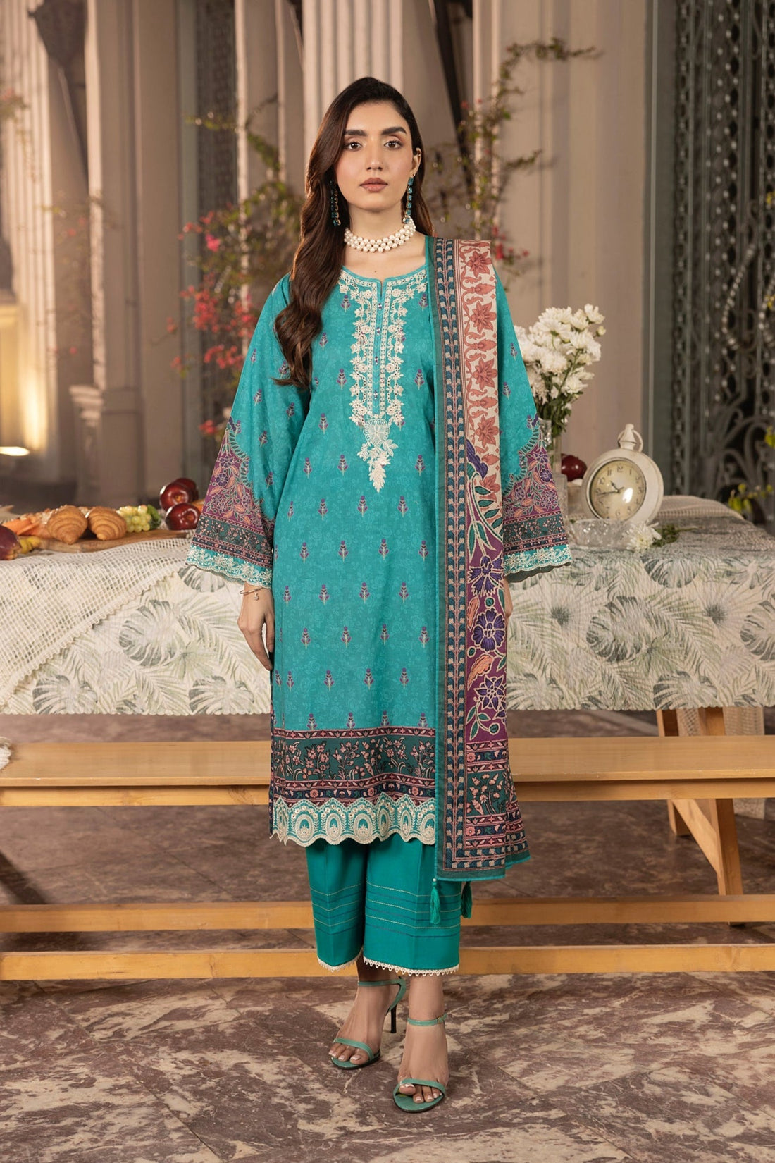LSM | Embroidered and Printed Lawn | LG-AR-0131 - Official LSM stockist in UK - Sakeena London