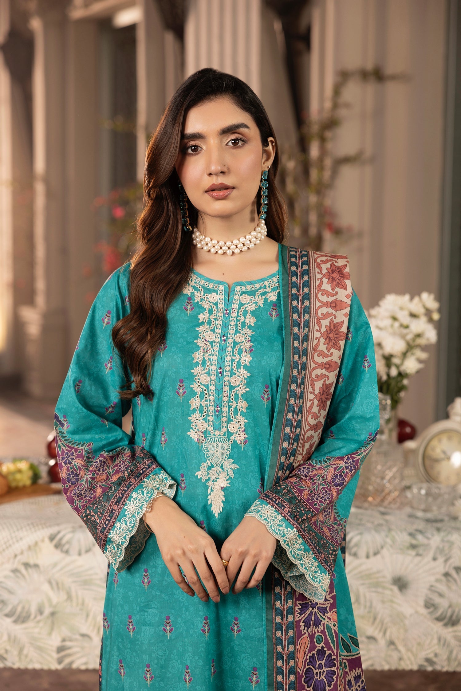 LSM | Embroidered and Printed Lawn | LG-AR-0131 - Official LSM stockist in UK - Sakeena London