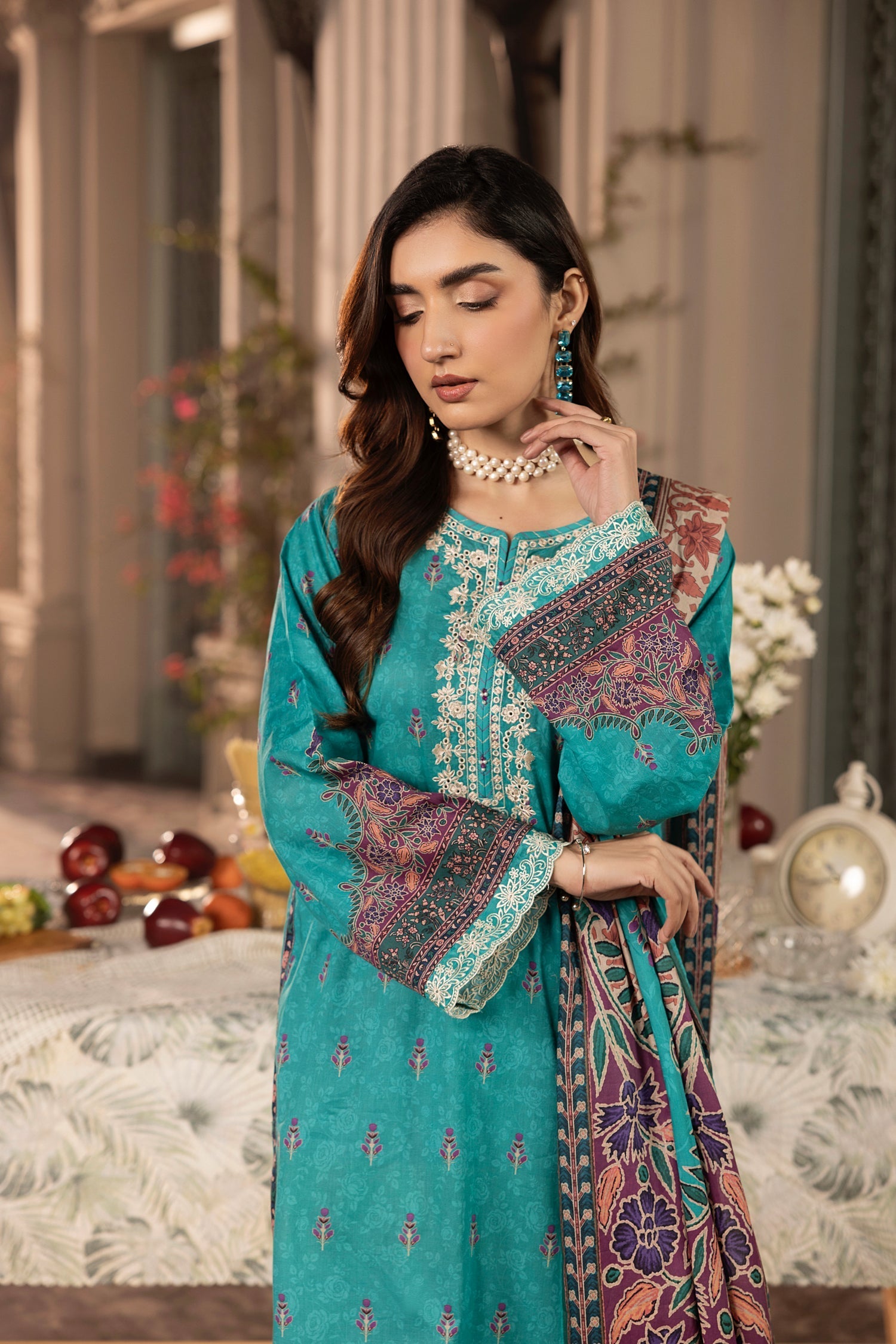 LSM | Embroidered and Printed Lawn | LG-AR-0131 - Official LSM stockist in UK - Sakeena London