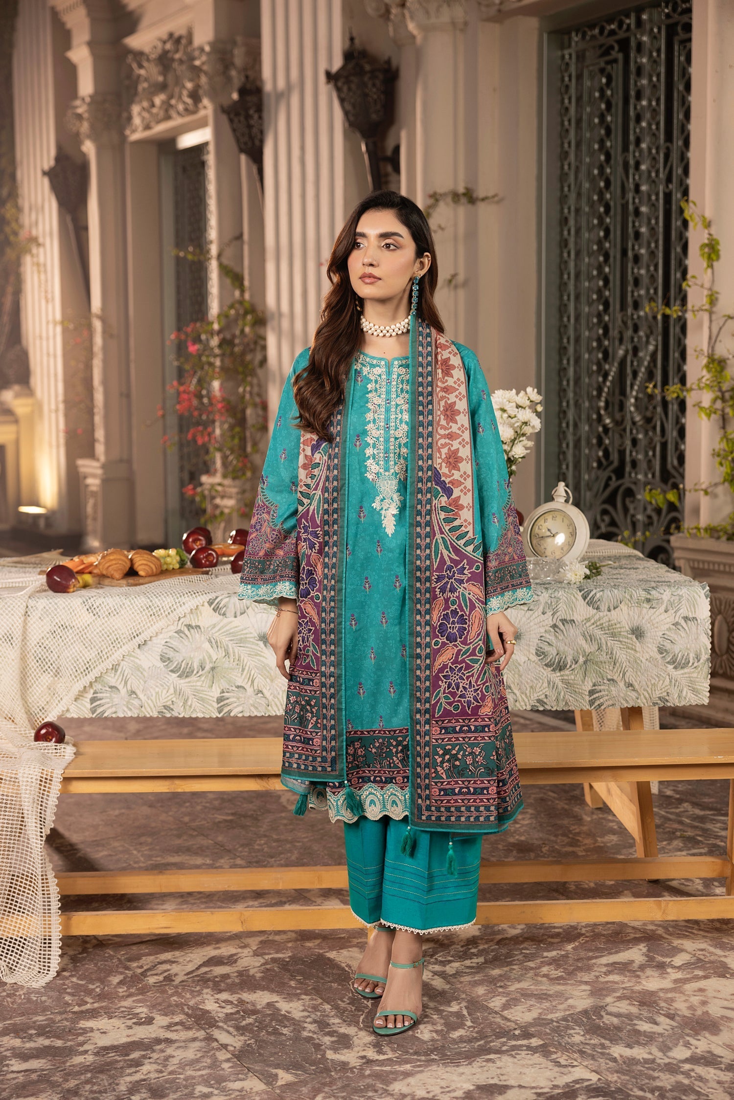 LSM | Embroidered and Printed Lawn | LG-AR-0131 - Official LSM stockist in UK - Sakeena London