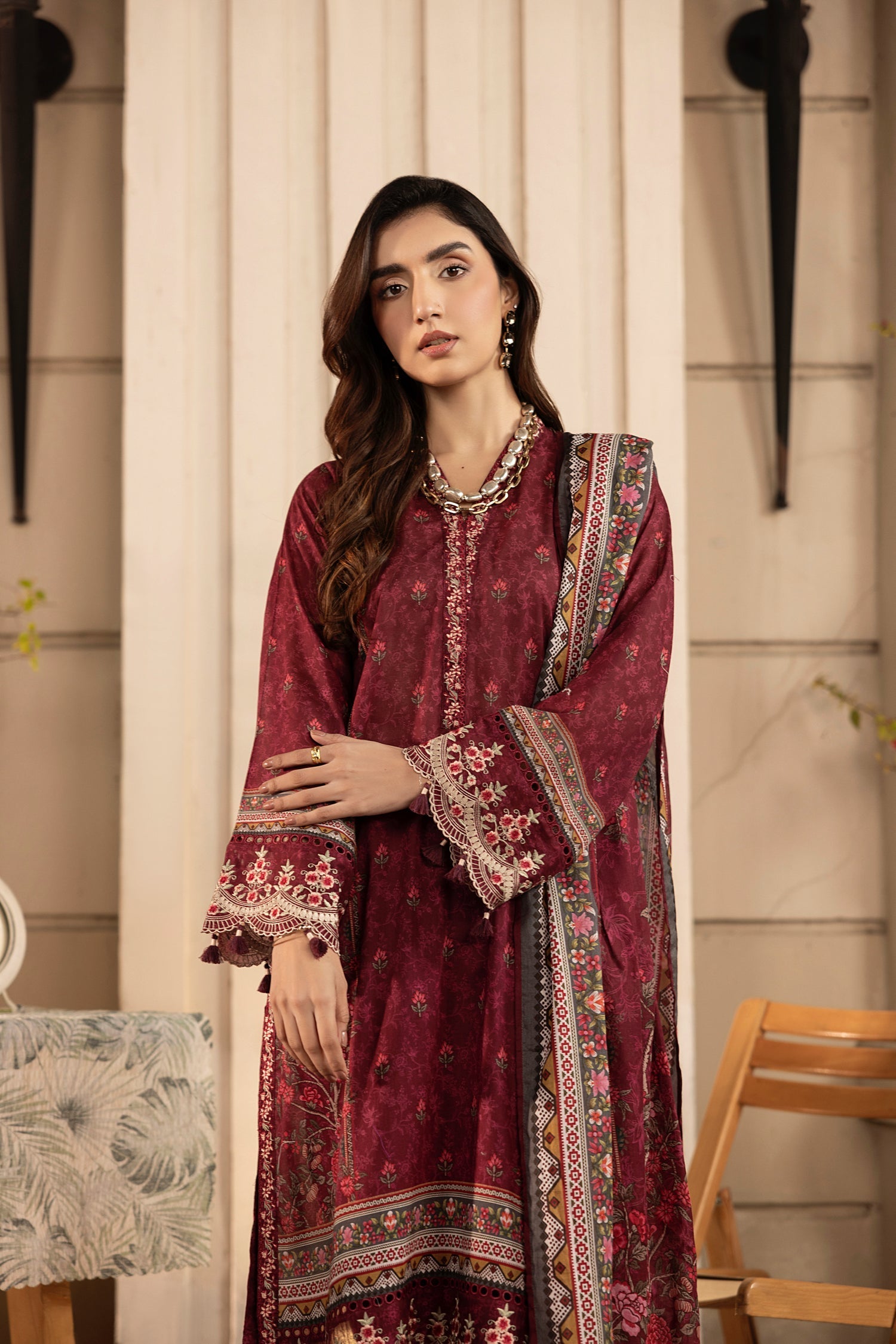 LSM | Embroidered and Printed Lawn | LG-AR-0133 - Official LSM stockist in UK - Sakeena London