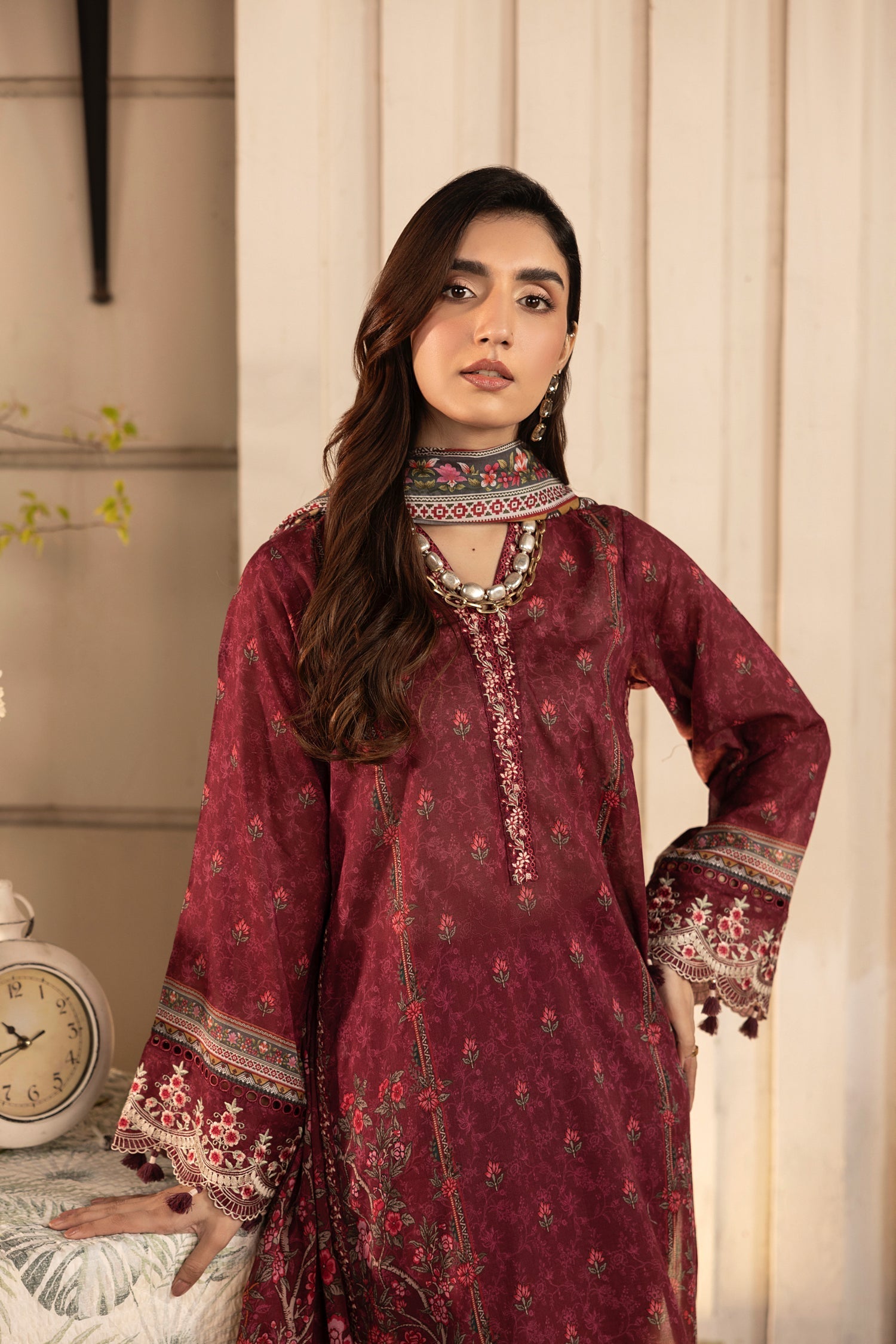 LSM | Embroidered and Printed Lawn | LG-AR-0133 - Official LSM stockist in UK - Sakeena London