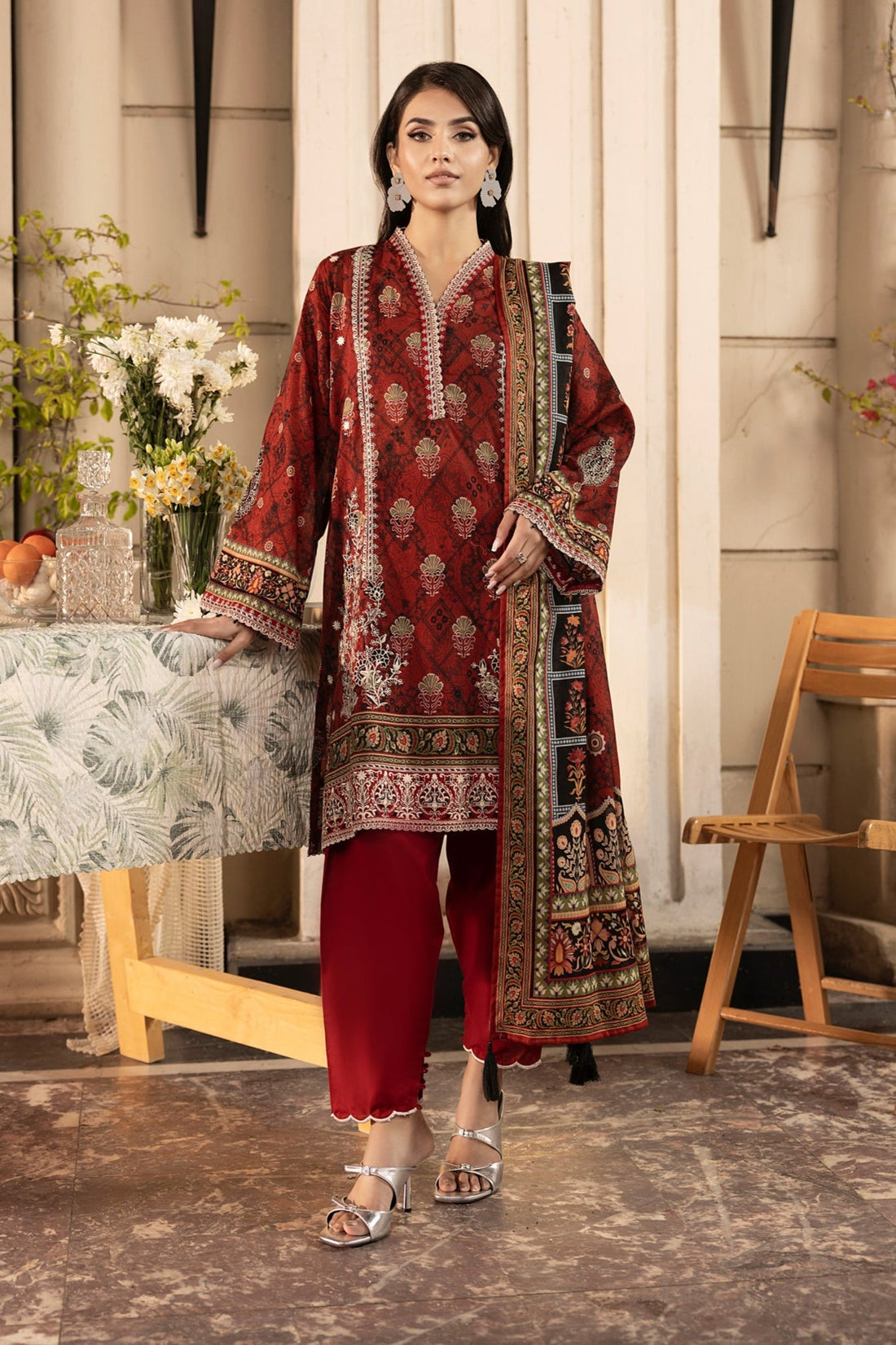 LSM | Embroidered and Printed Lawn | LG-RL-0182 - Official LSM stockist in UK - Sakeena London