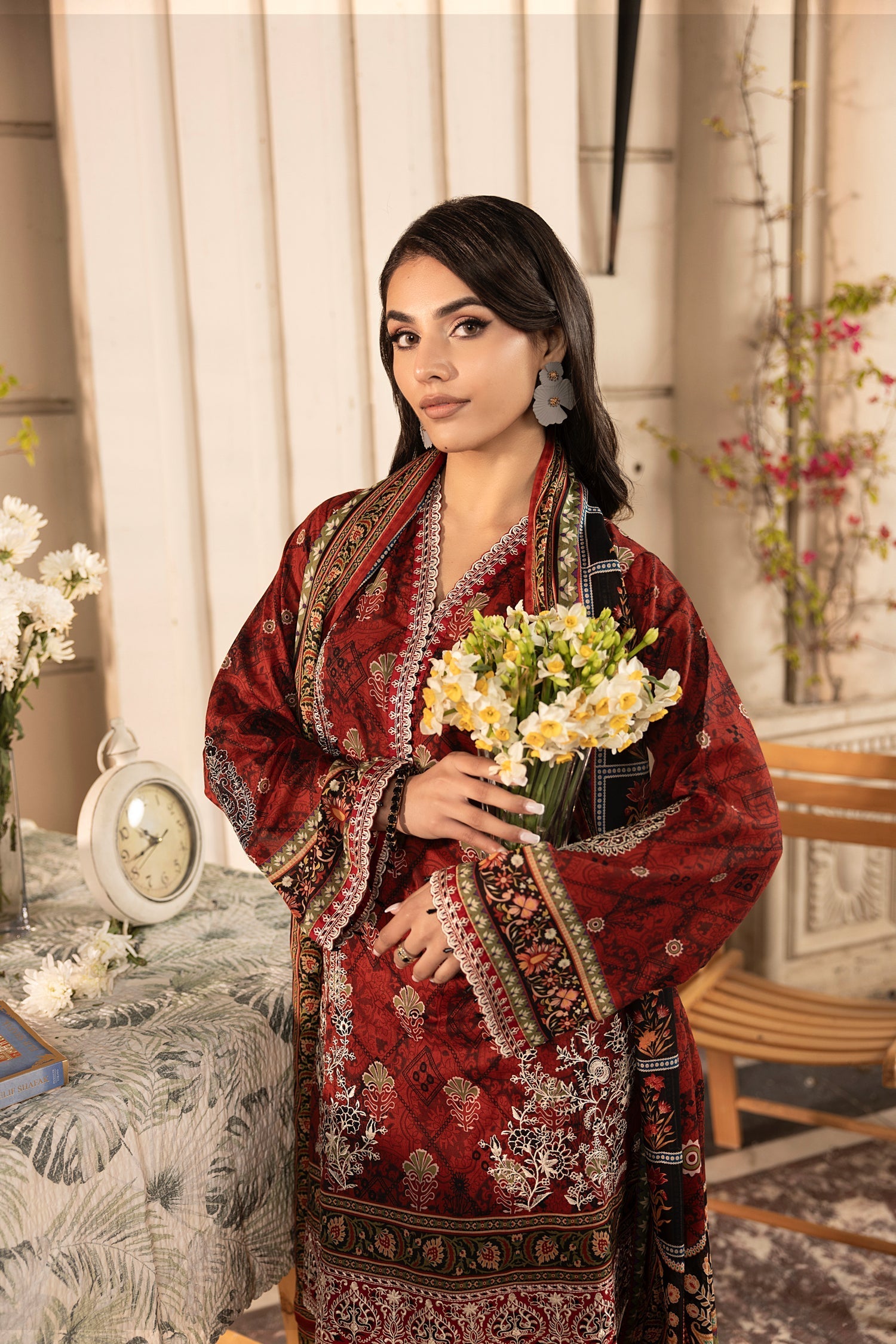 LSM | Embroidered and Printed Lawn | LG-RL-0182 - Official LSM stockist in UK - Sakeena London