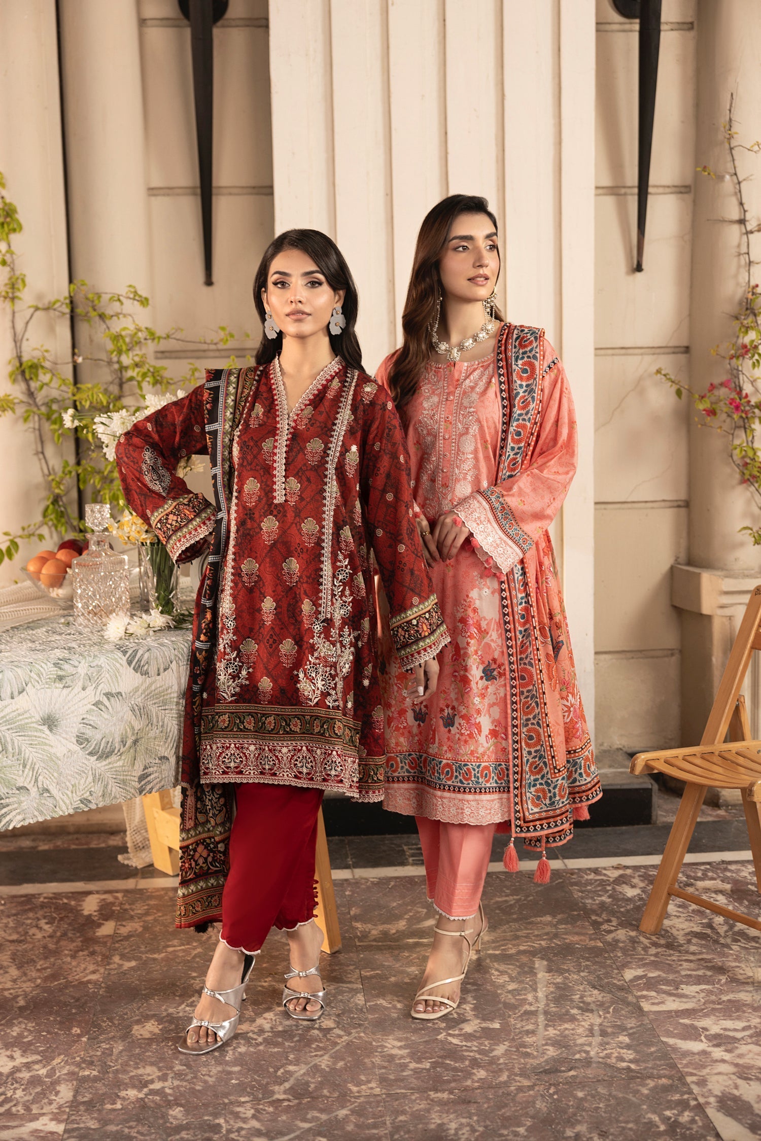 LSM | Embroidered and Printed Lawn | LG-RL-0182 - Official LSM stockist in UK - Sakeena London