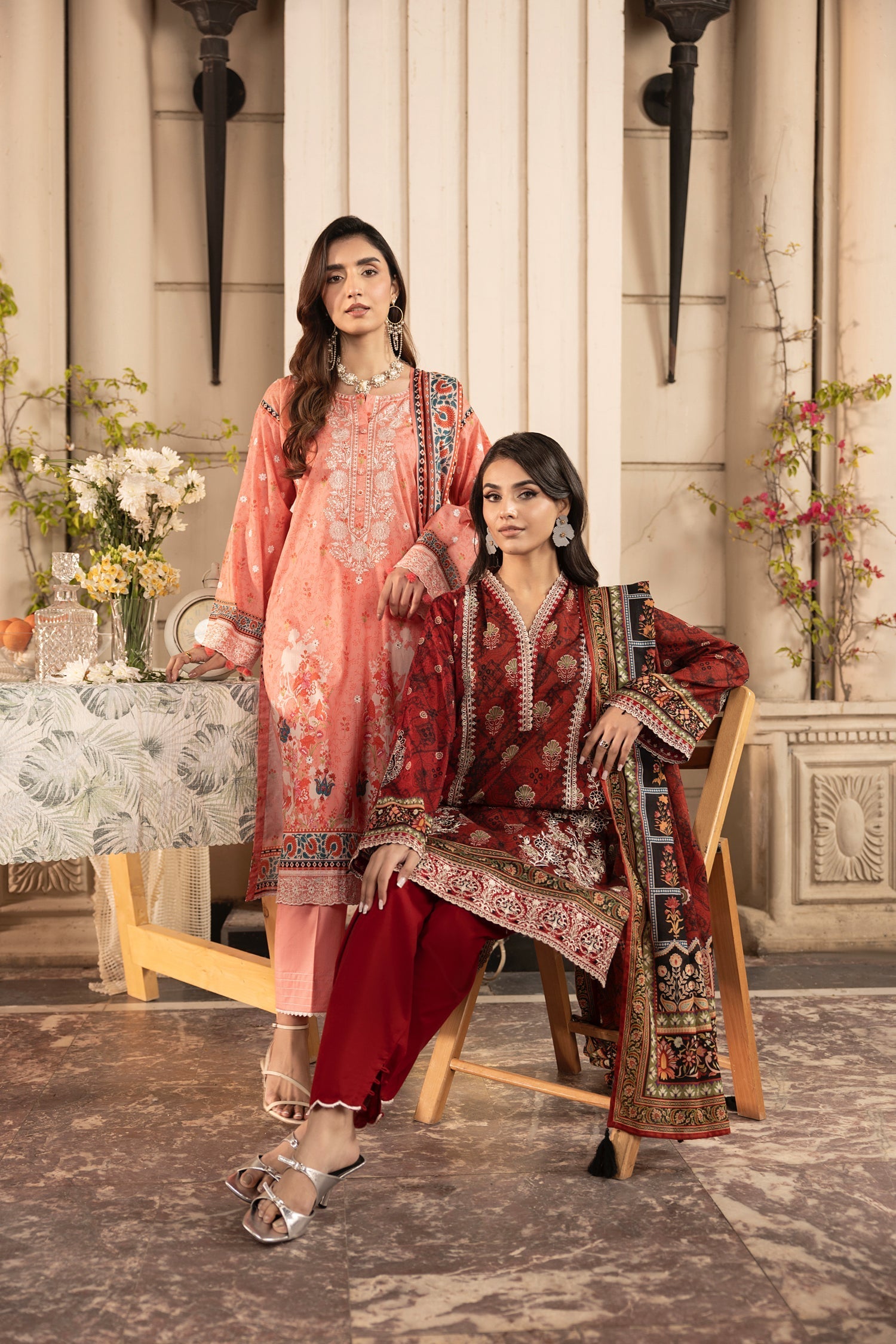 LSM | Embroidered and Printed Lawn | LG-AR-0132 - Official LSM stockist in UK - Sakeena London