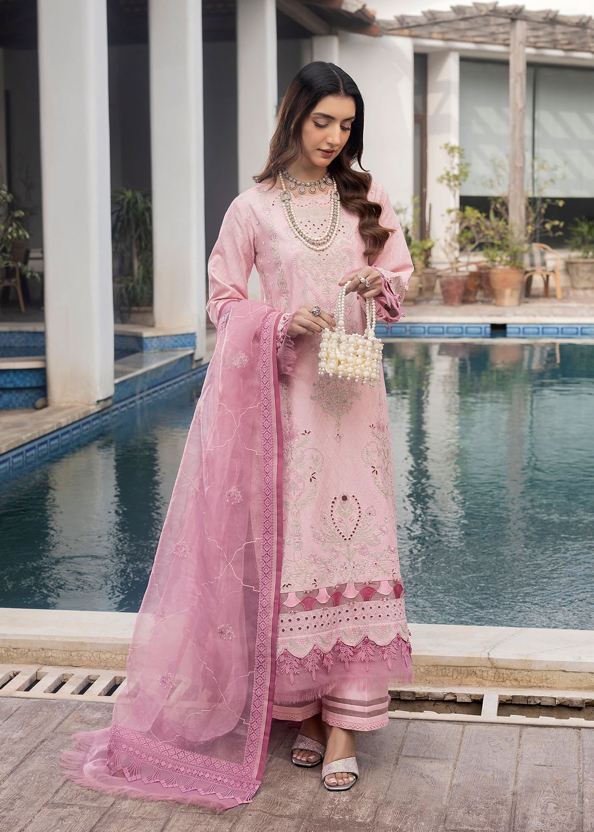 Shurooq | Luxury Lawn 25 | Blossom - Official Shurooq stockist in UK - Sakeena London