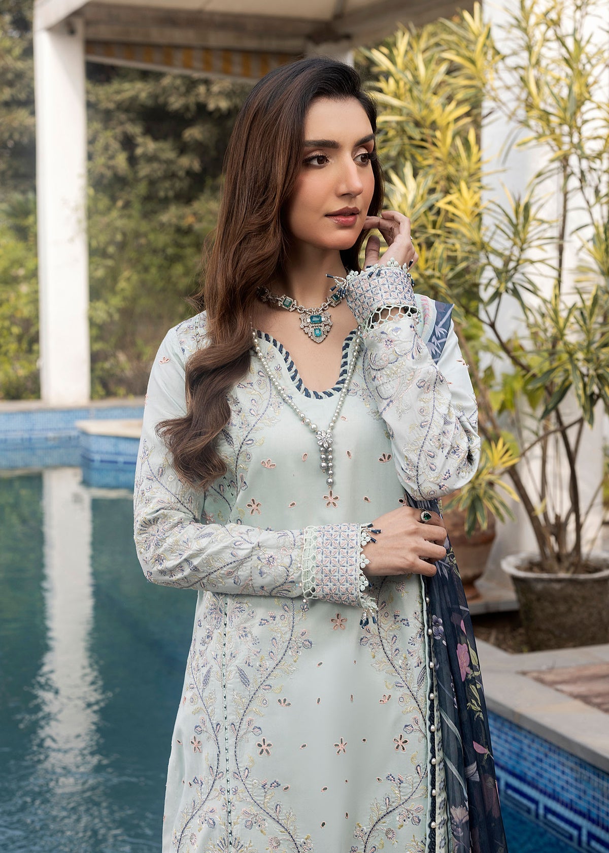 Shurooq | Luxury Lawn 25 | Evie - Official Shurooq stockist in UK - Sakeena London