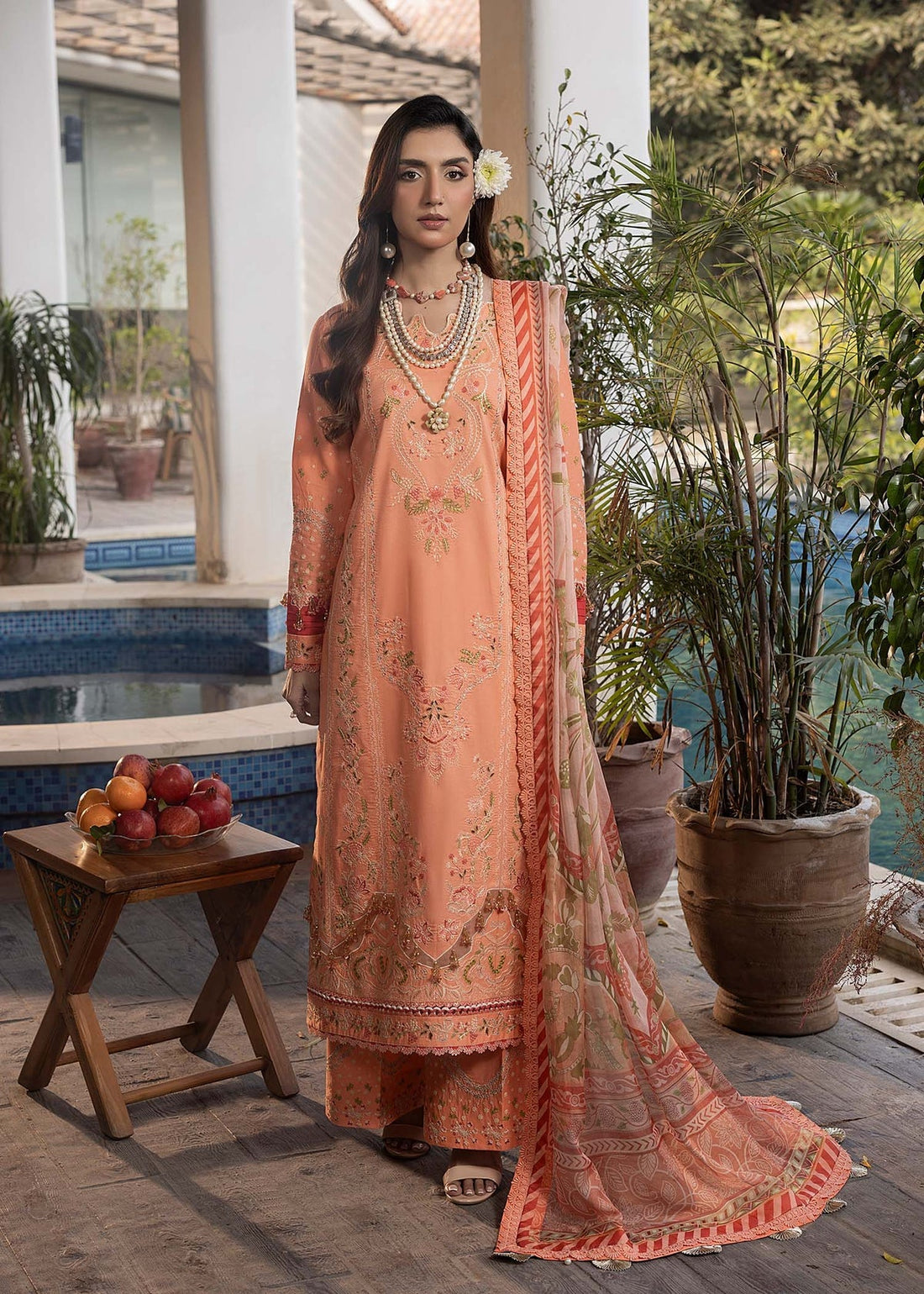 Shurooq | Luxury Lawn 25 | Zyra - Official Shurooq stockist in UK - Sakeena London