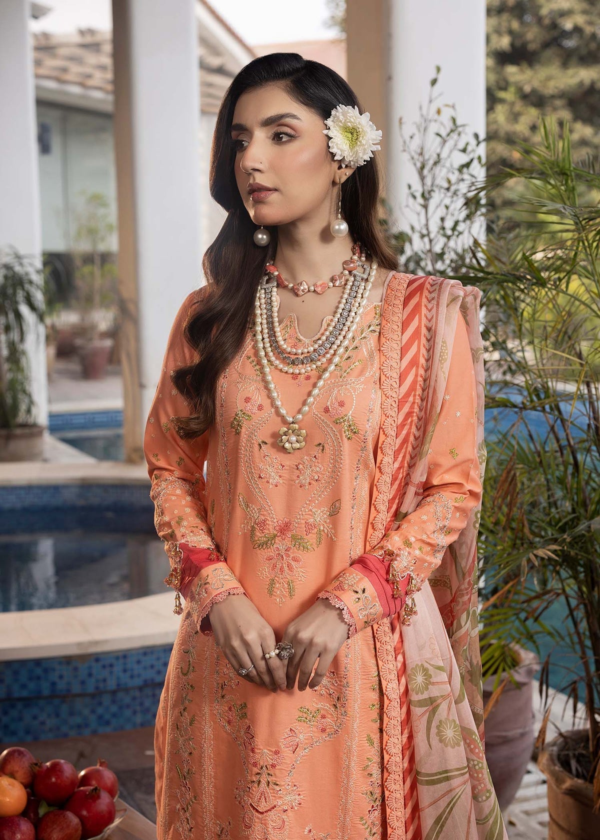 Shurooq | Luxury Lawn 25 | Zyra - Official Shurooq stockist in UK - Sakeena London