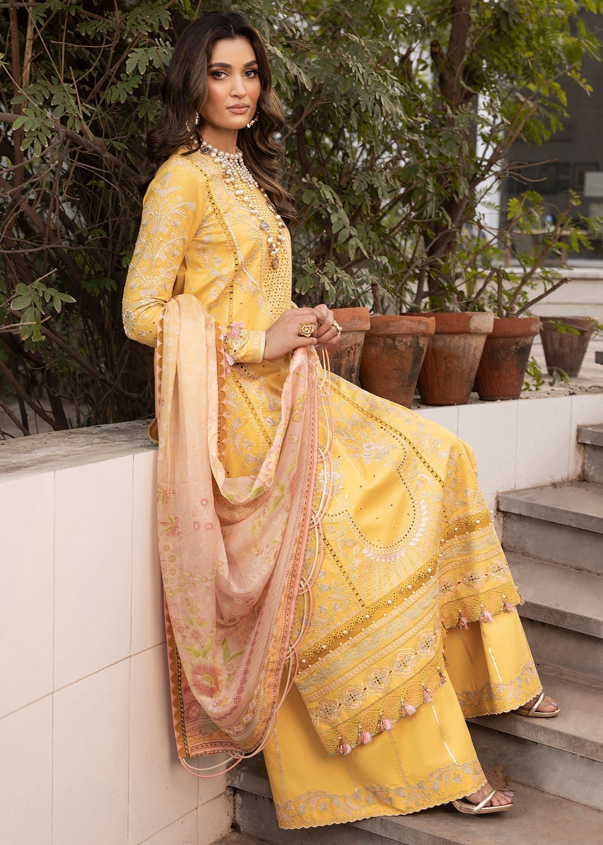 Shurooq | Luxury Lawn 25 | Abigail - Official Shurooq stockist in UK - Sakeena London