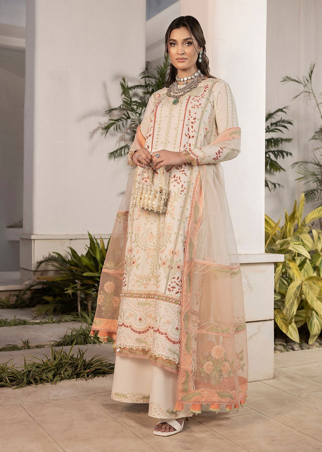 Shurooq | Luxury Lawn 25 | Nora - Official Shurooq stockist in UK - Sakeena London