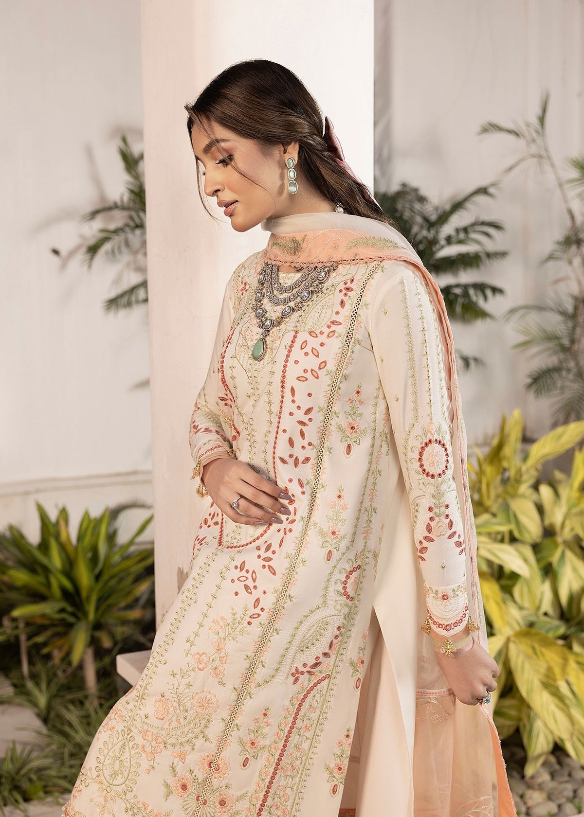 Shurooq | Luxury Lawn 25 | Nora - Official Shurooq stockist in UK - Sakeena London