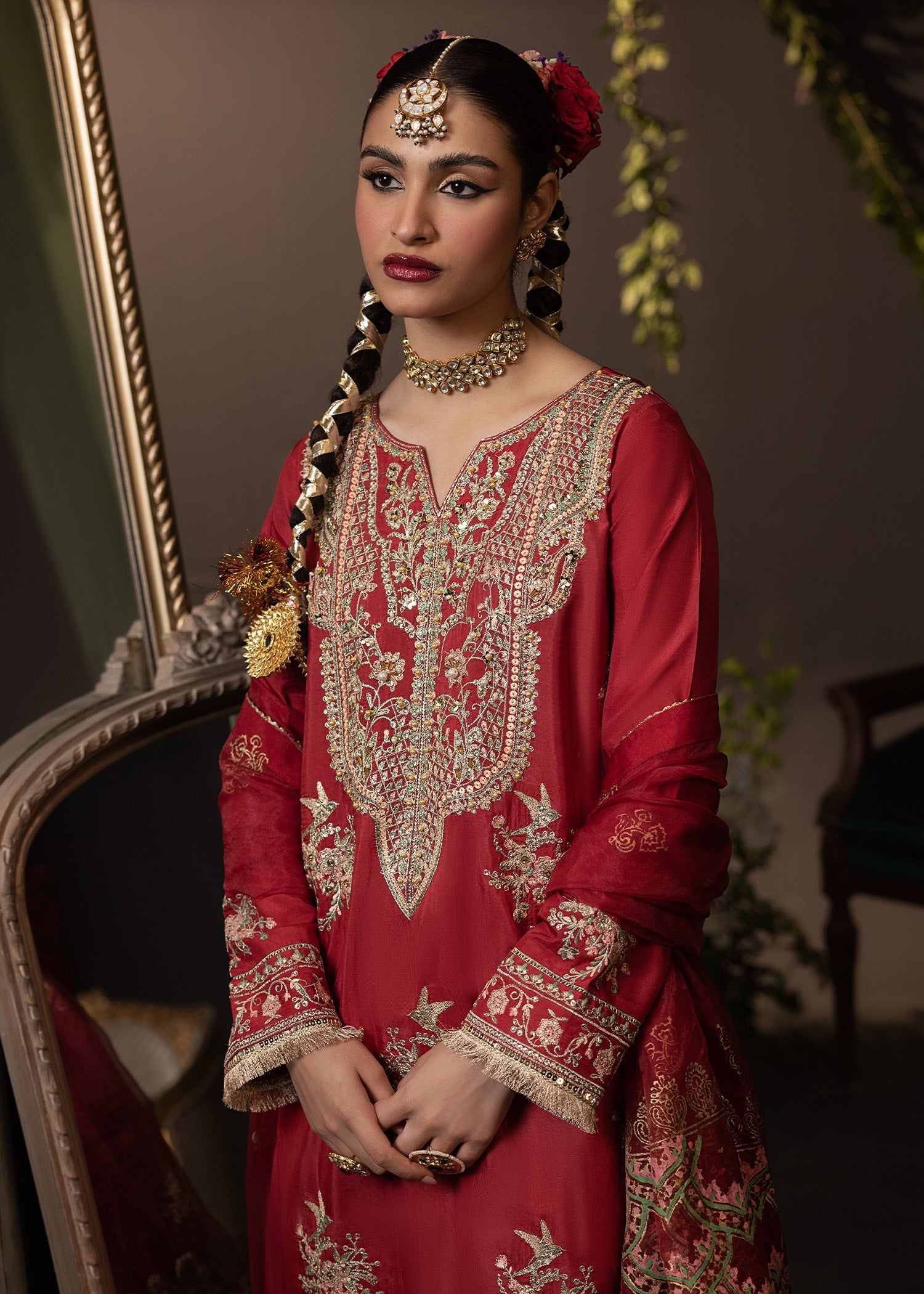 Shurooq | Garden of Dream | Crimson - Official Shurooq stockist in UK - Sakeena London