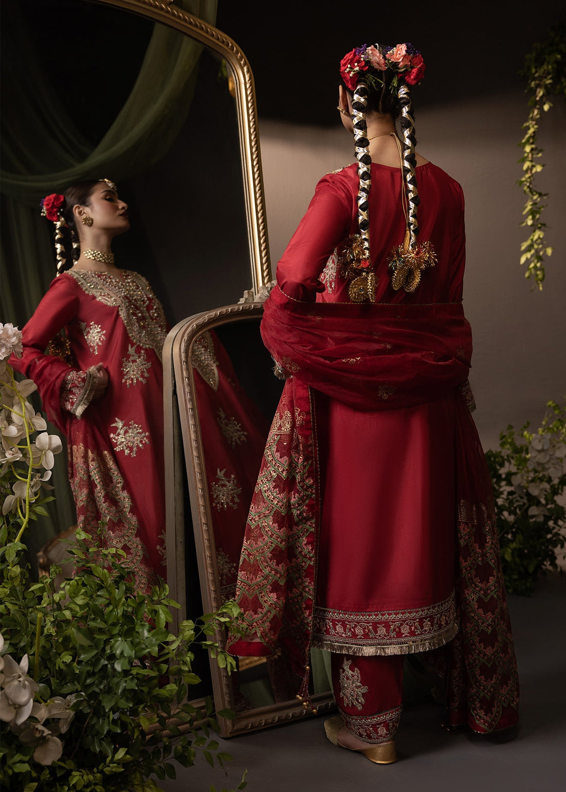 Shurooq | Garden of Dream | Crimson - Official Shurooq stockist in UK - Sakeena London