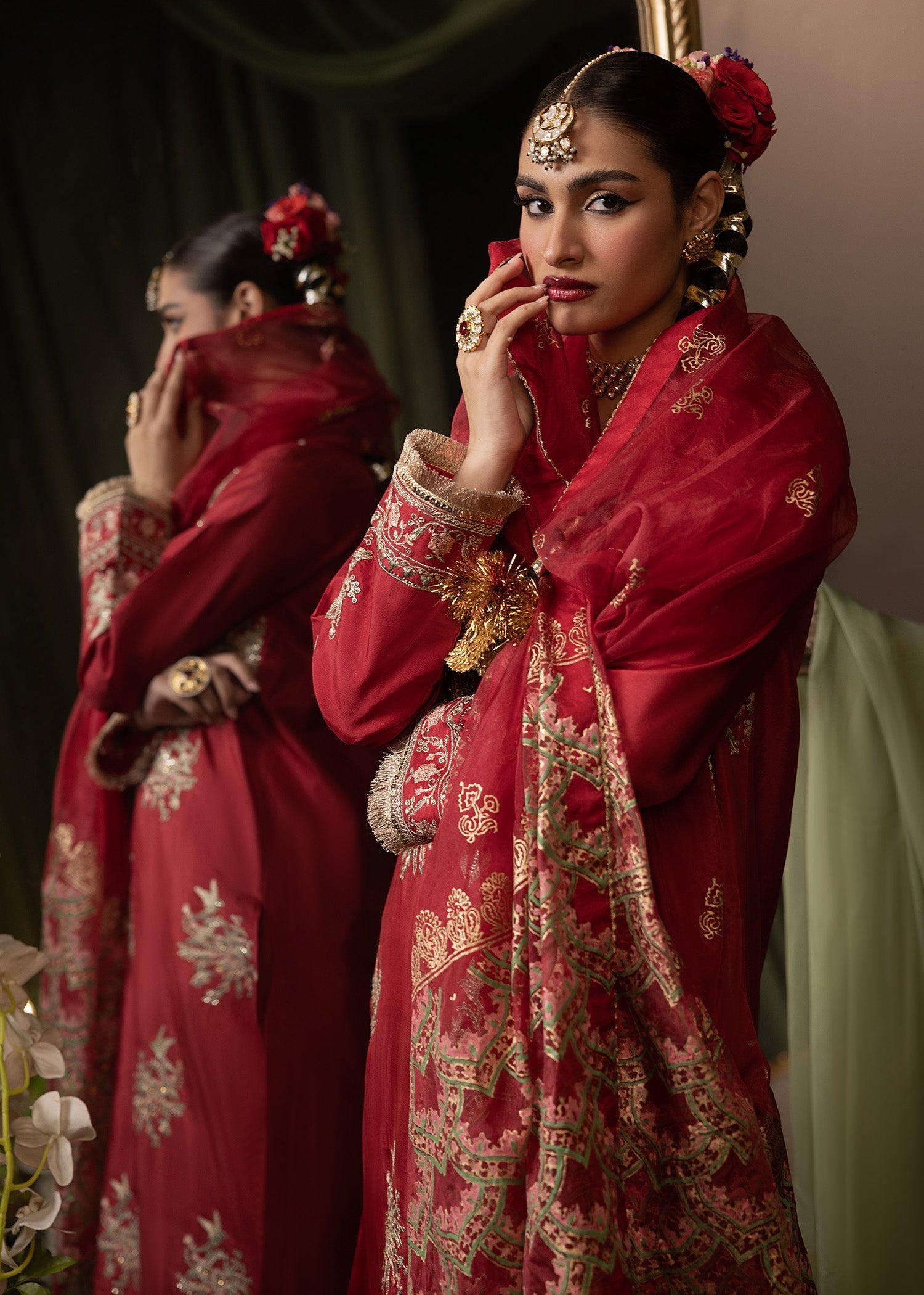 Shurooq | Garden of Dream | Crimson - Official Shurooq stockist in UK - Sakeena London