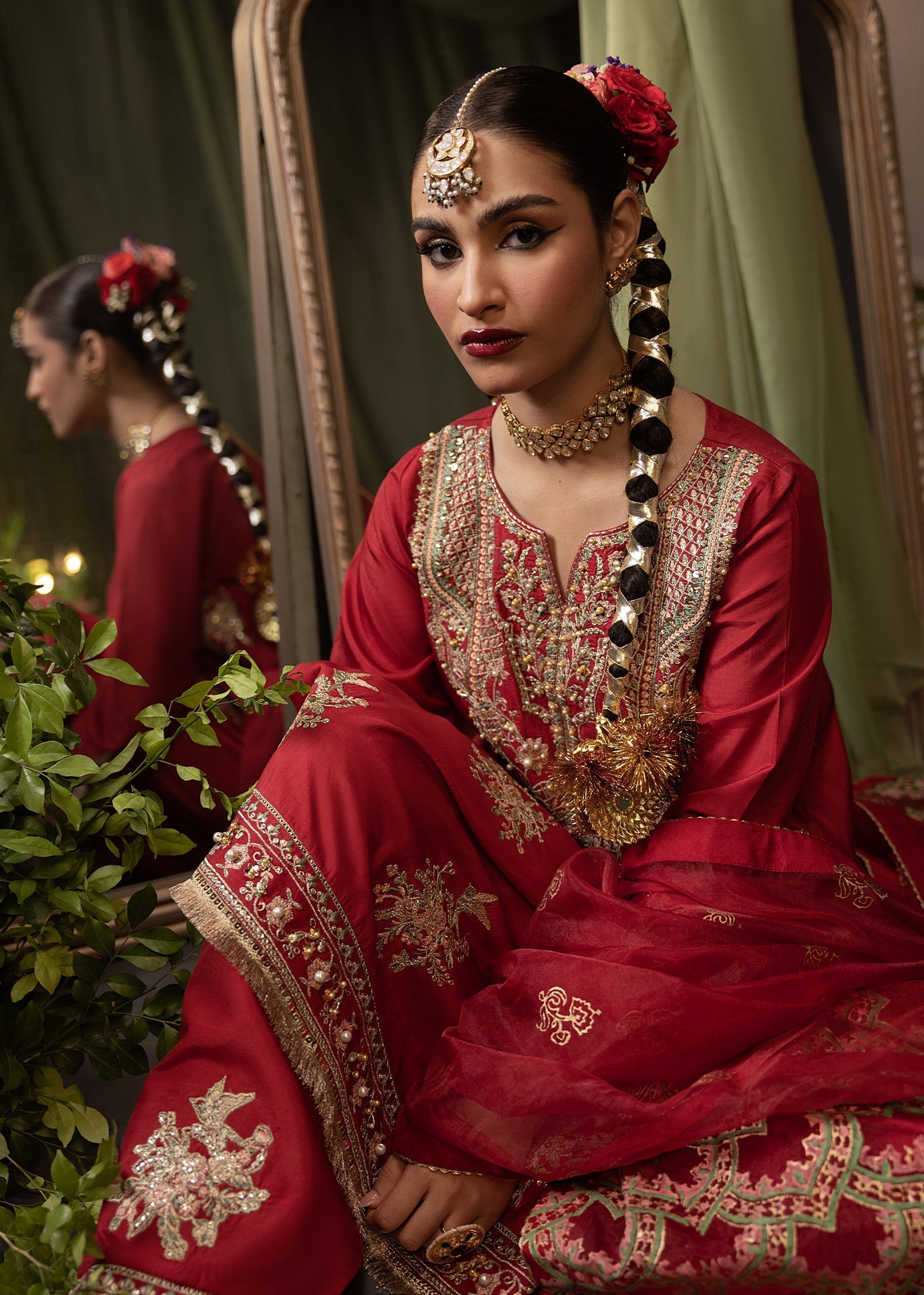 Shurooq | Garden of Dream | Crimson - Official Shurooq stockist in UK - Sakeena London