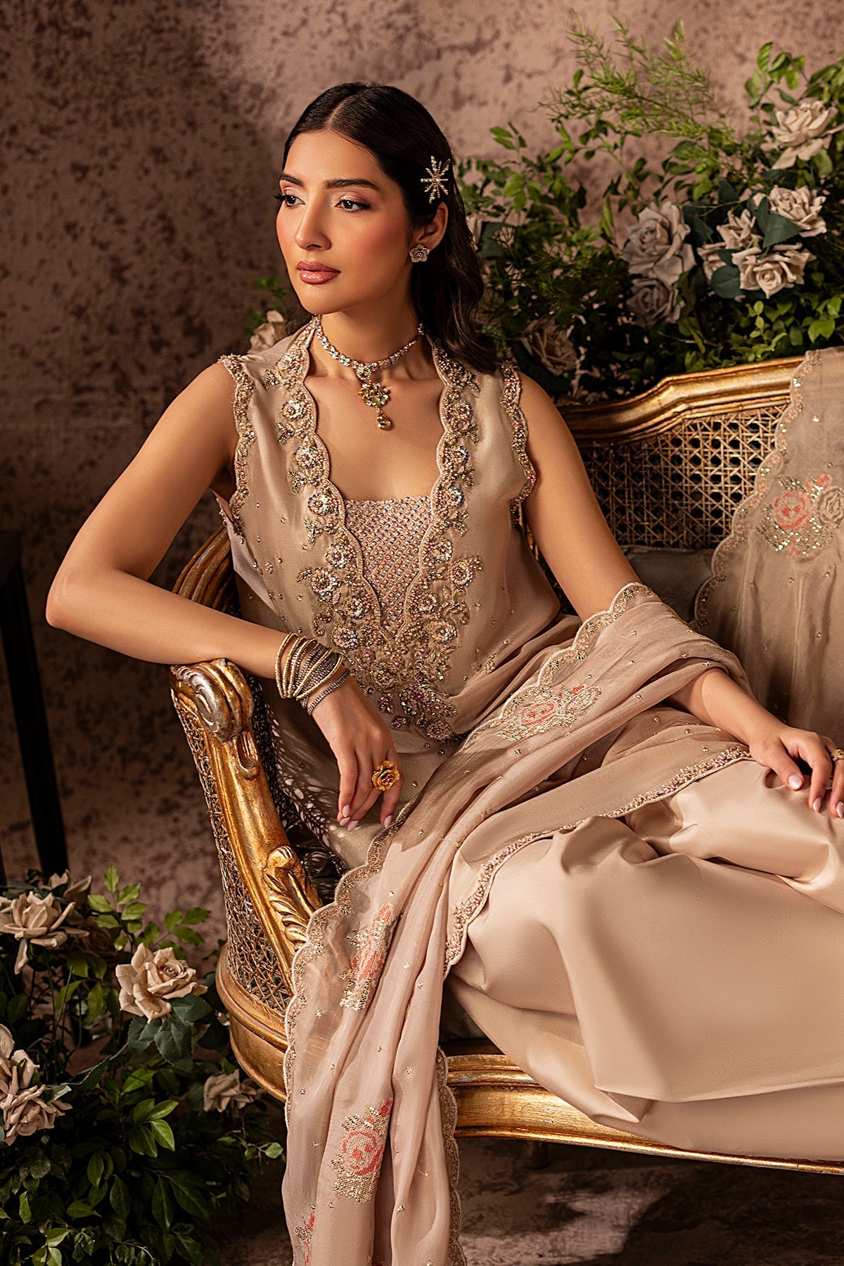 Mina Kashif | Loona formals 25 | Garnet - Official Mina Kashif stockist in UK - Sakeena London