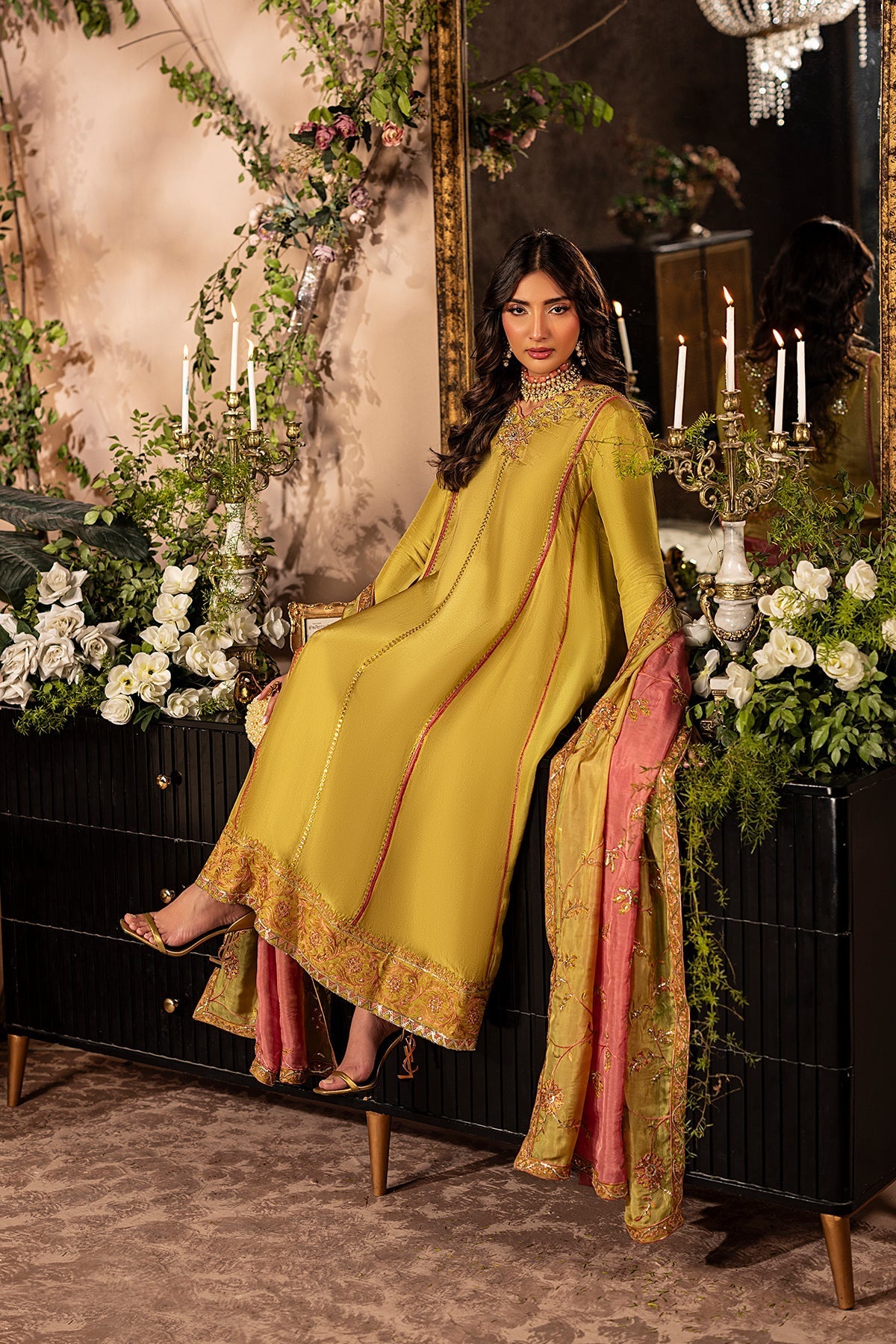 Mina Kashif | Loona Lawn 25 | Topaz - Official Mina Kashif stockist in UK - Sakeena London