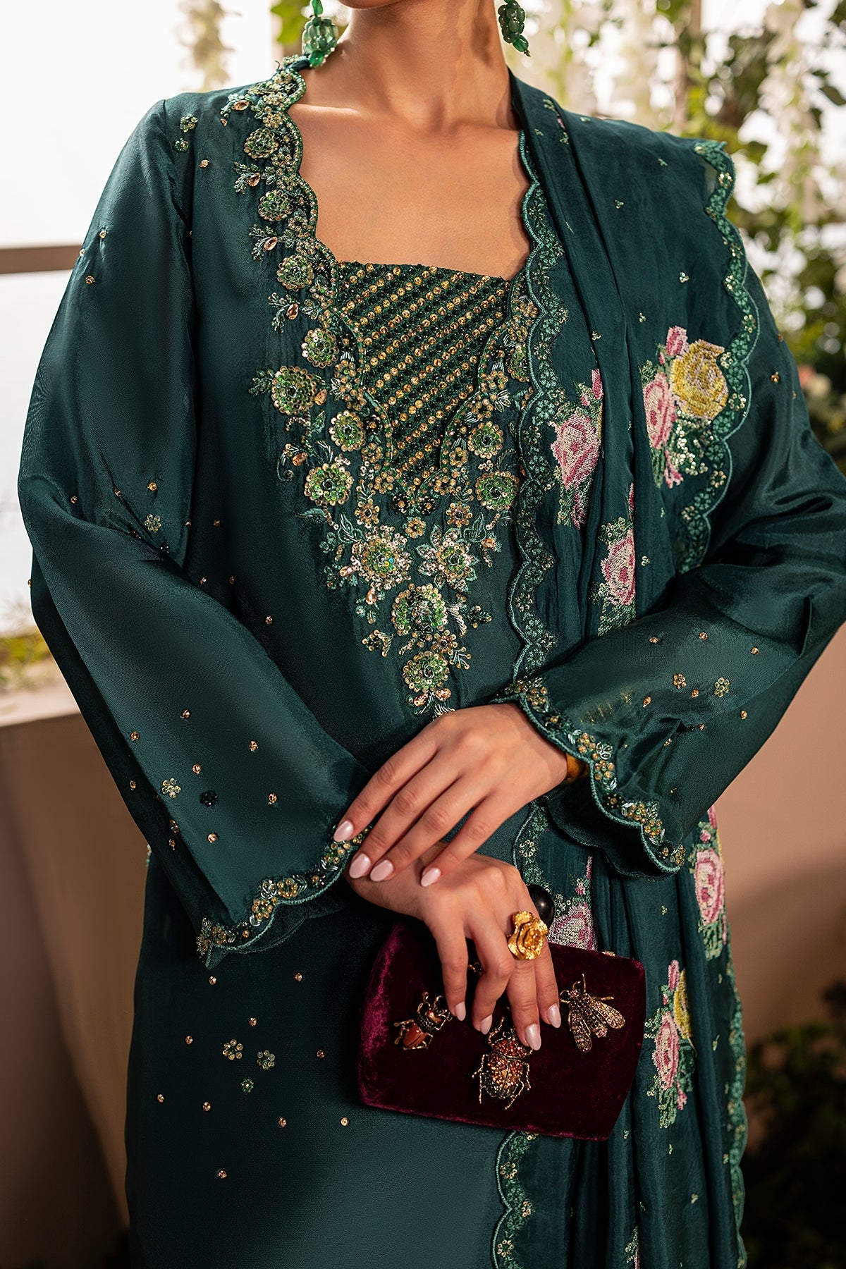 Mina Kashif | Loona Lawn 25 | Zircon - Official Mina Kashif stockist in UK - Sakeena London
