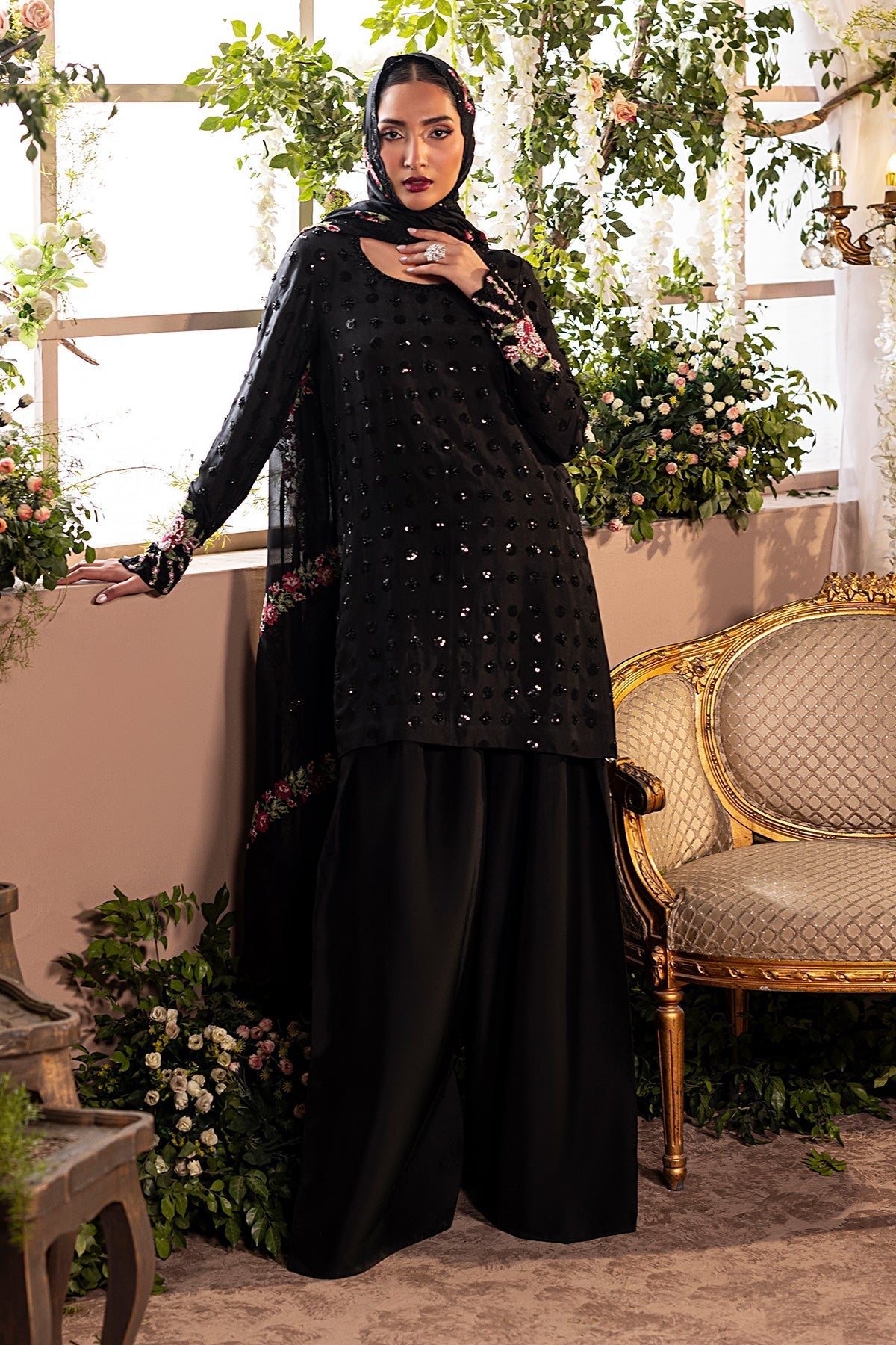 Mina Kashif | Loona Lawn 25 | Opal - Official Mina Kashif stockist in UK - Sakeena London