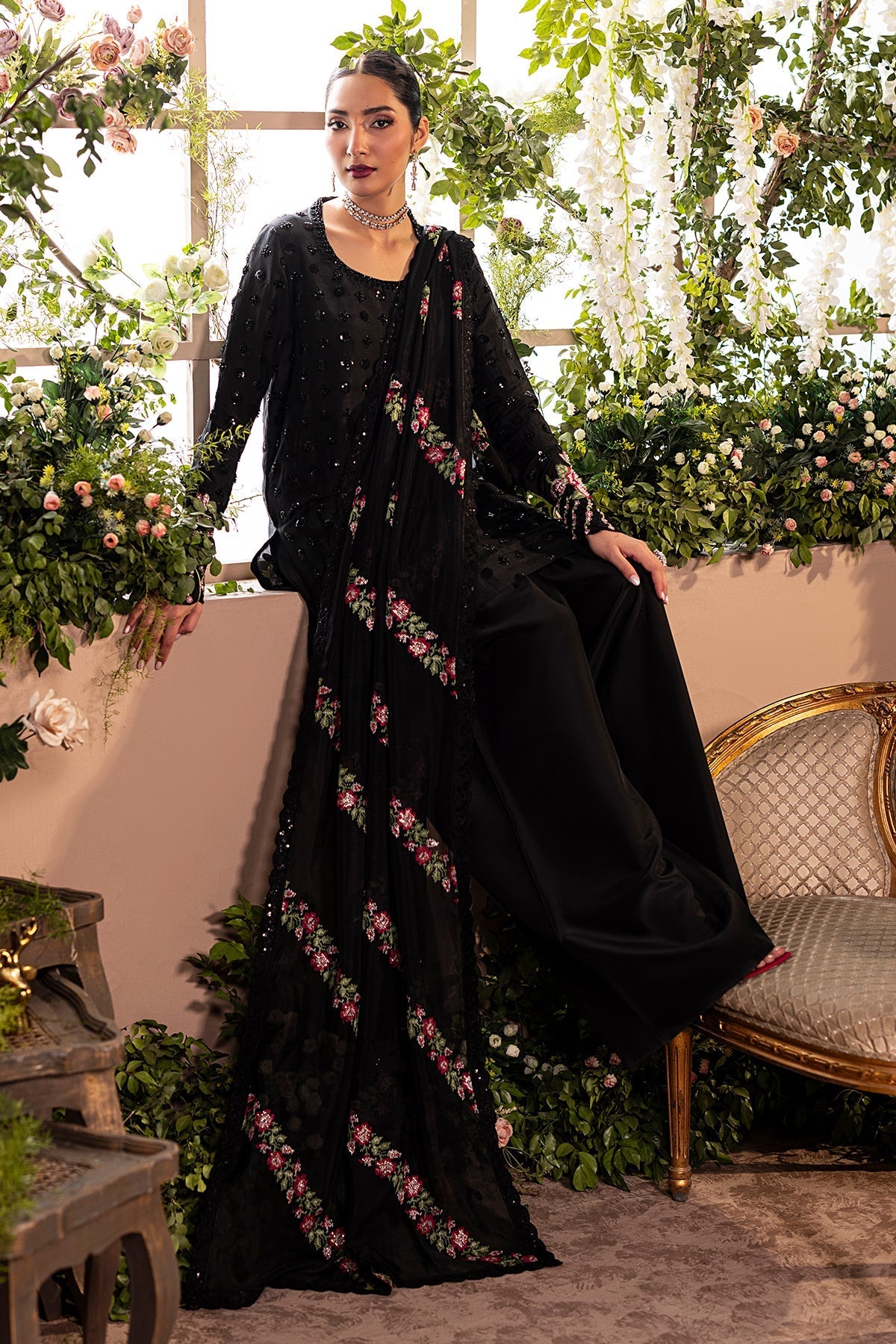Mina Kashif | Loona Lawn 25 | Opal - Official Mina Kashif stockist in UK - Sakeena London