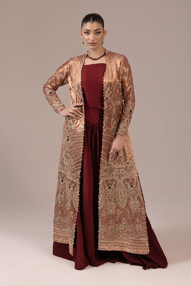 Malook | Mahrosh Luxury Formals | Cinnamon - Official Malook stockist in UK - Sakeena London