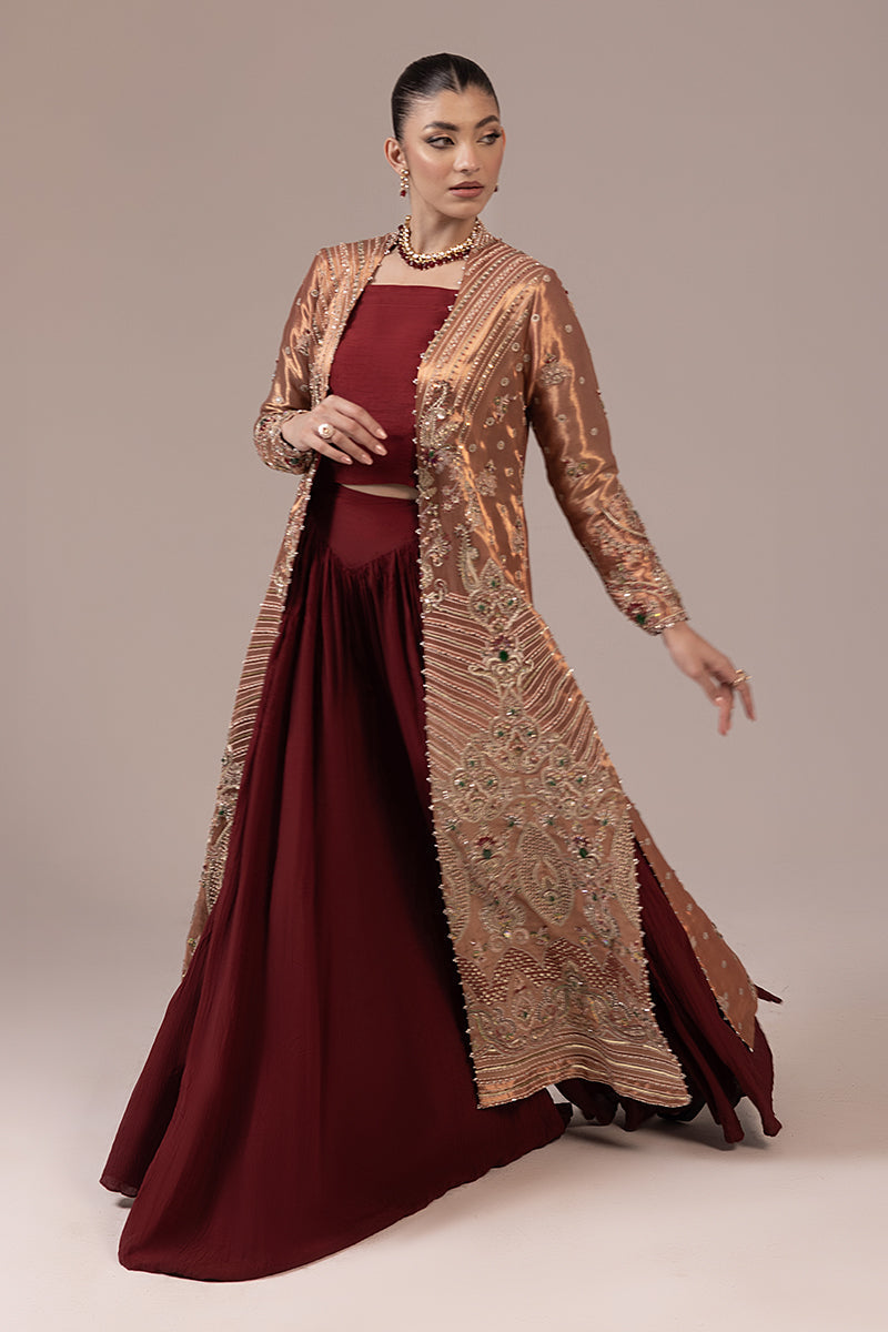 Malook | Mahrosh Luxury Formals | Cinnamon - Official Malook stockist in UK - Sakeena London