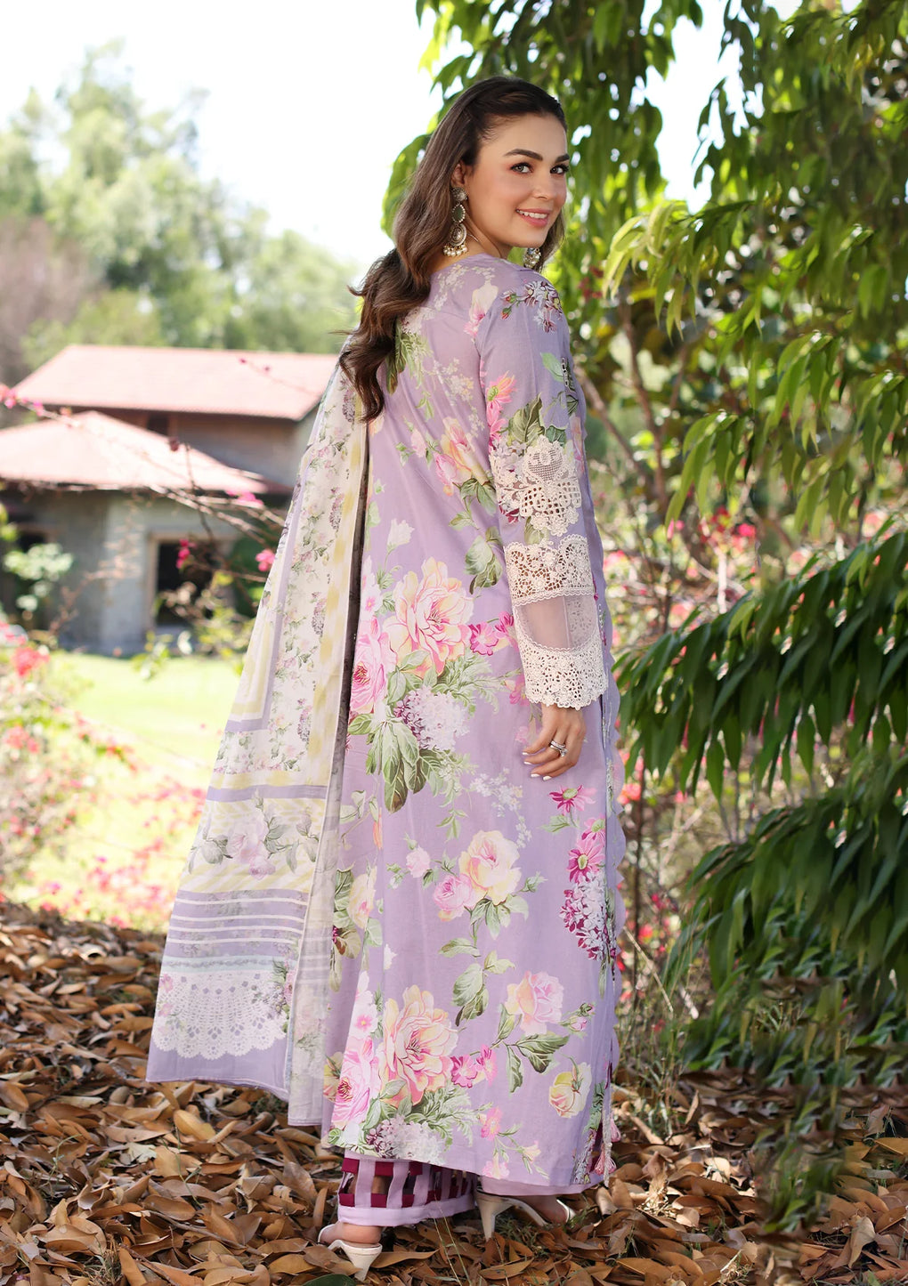 Elaf Premium | Prints Chikankari 24 | 03A LILAC LÃÂ¢ÃÂÃÂAMOUR - Official Elaf Premium stockist in UK - Sakeena London