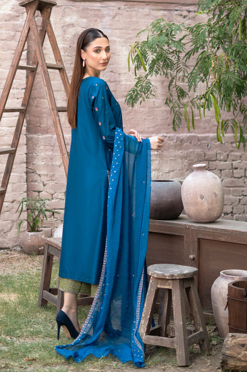 Kross Kulture | Luxury Baharaneh | Sumara (Teal) KLX-00921 - Official Kross Kulture stockist in UK - Sakeena London