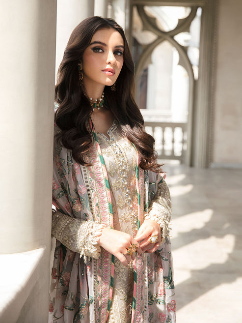 Gulaal | Embroidered Chiffon | CEMILE 03 - Official Gulaal stockist in UK - Sakeena London