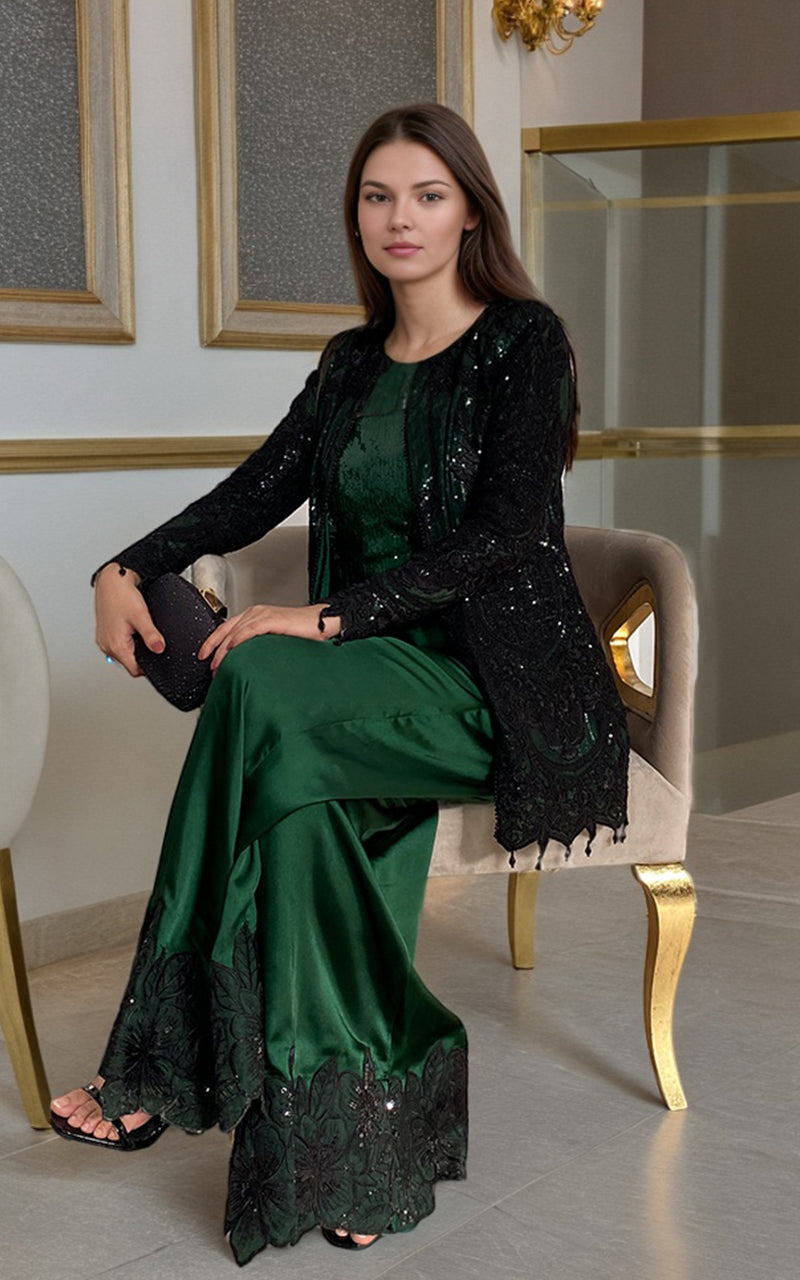 Threads and Motifs | Formal Dresses 25 | Embroidered Jacket - Official Threads and Motifs stockist in UK - Sakeena London