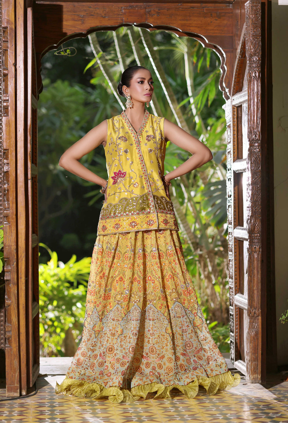 Wahaj M Khan | Nur Festive | Nur-e-Amber Lenga Set