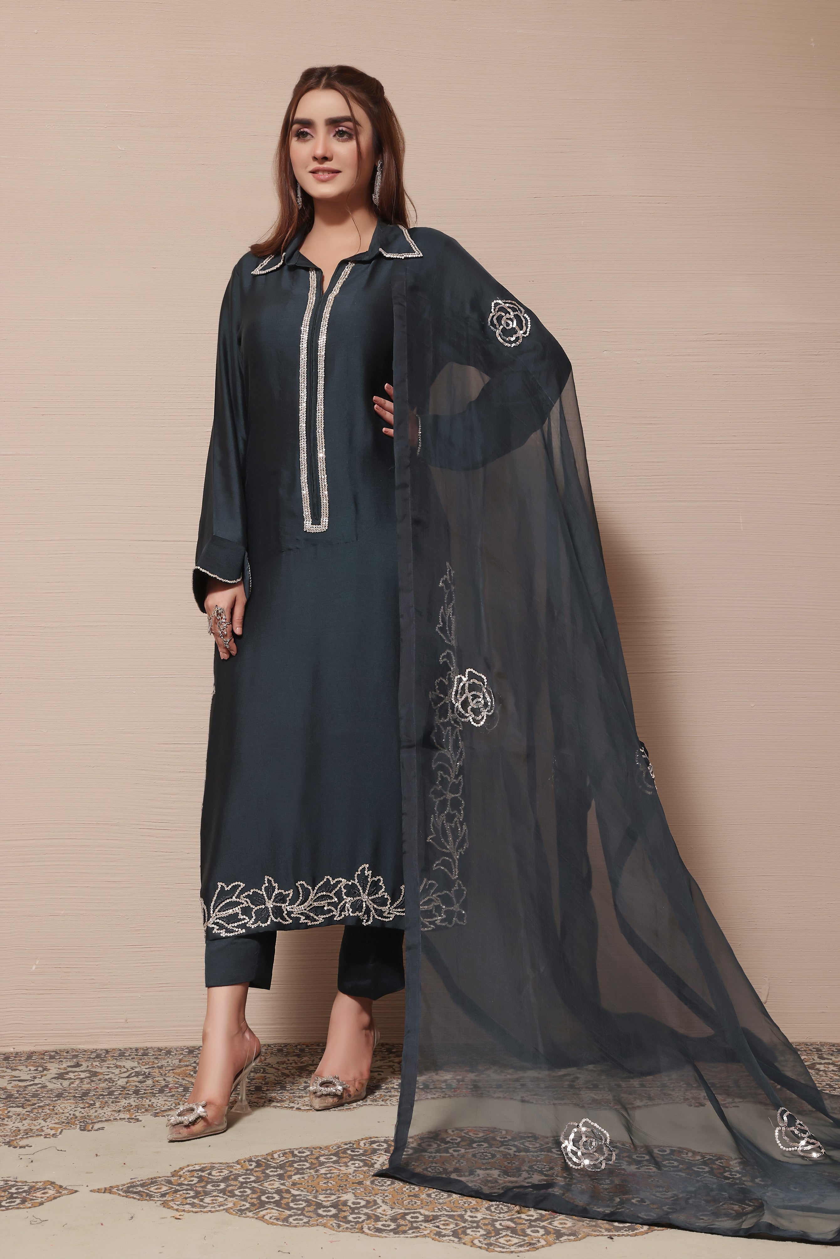 Mona Imran | Melange Formals | DE LUXE - 01 - Official Mona Imran stockist in UK - Sakeena London