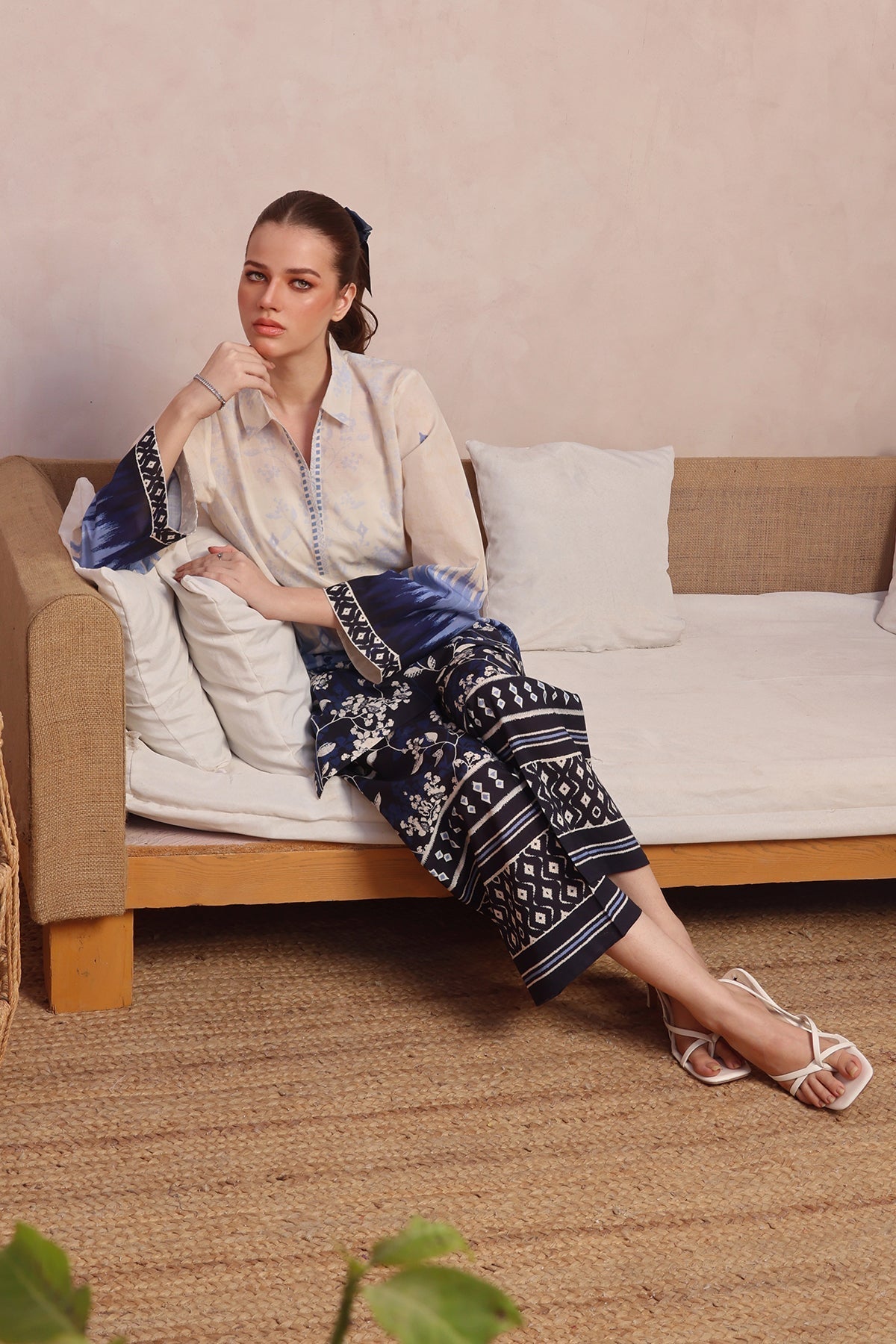 Sahar | Selene 25 | Blue Moon Garden - Official Sahar stockist in UK - Sakeena London