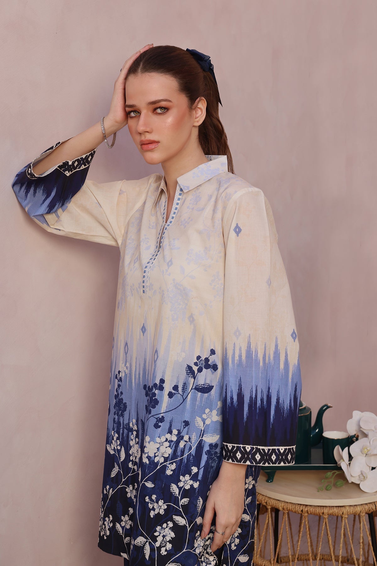 Sahar | Selene 25 | Blue Moon Garden - Official Sahar stockist in UK - Sakeena London