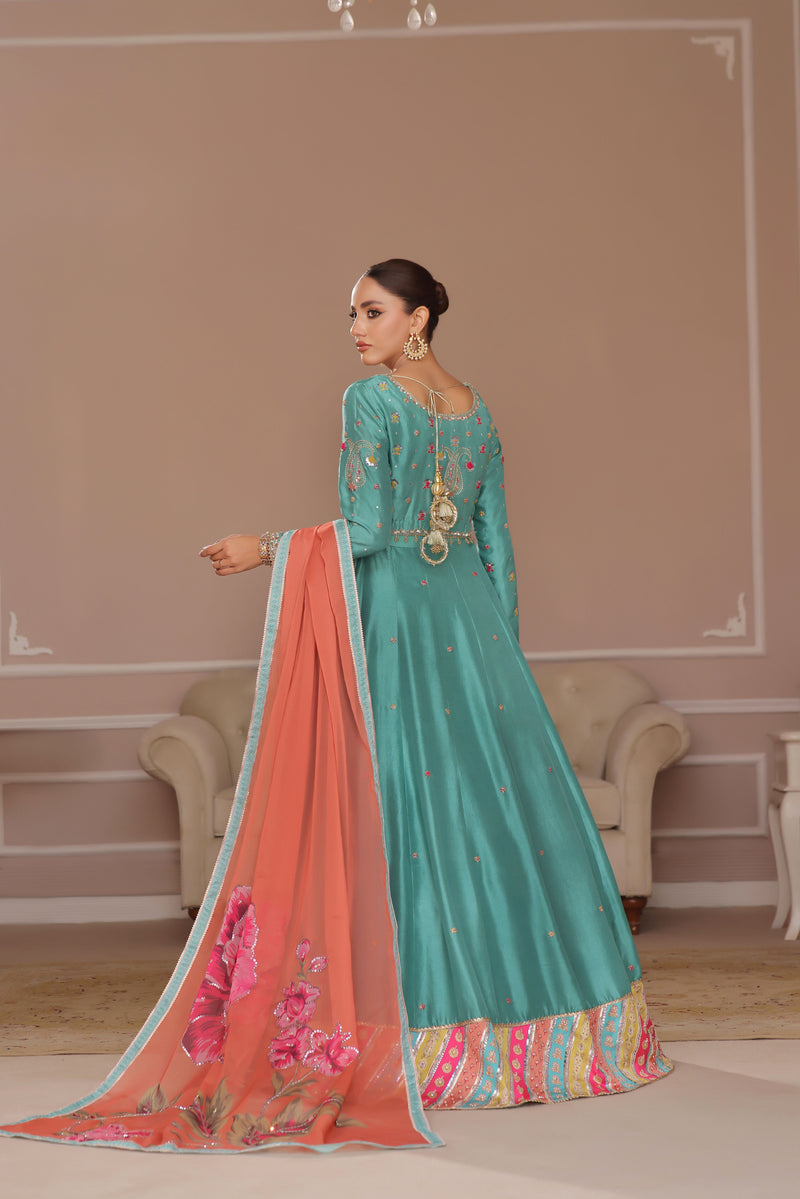 Wahaj M Khan | Banno Formals | IGI RAWSILK LEHNGA CHOLI - Official Wahaj M Khan stockist in UK - Sakeena London