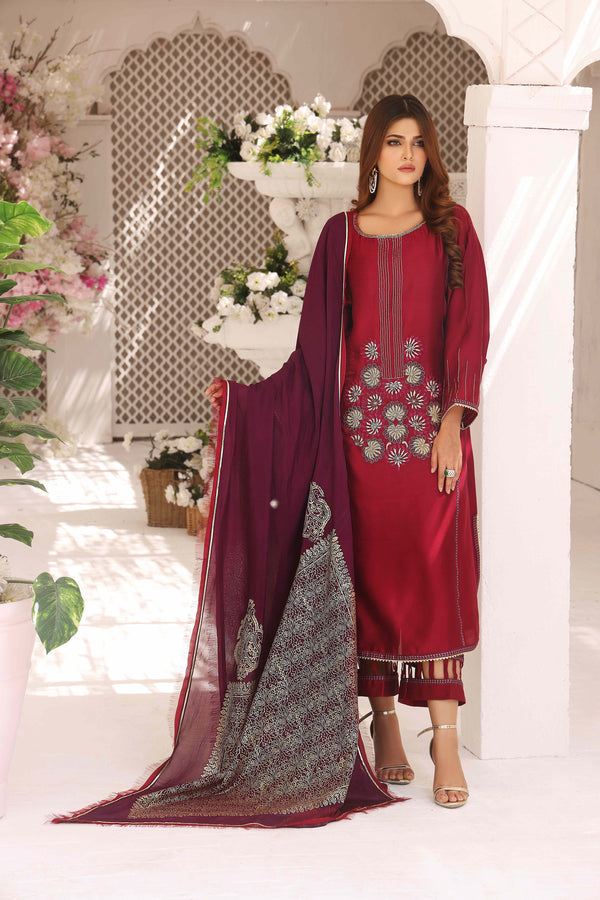 Wahajmkhan | Sitara Formals | MAGENTA PURPLE OUTFIT - Official Wahaj M.Khan stockist in UK - Sakeena London