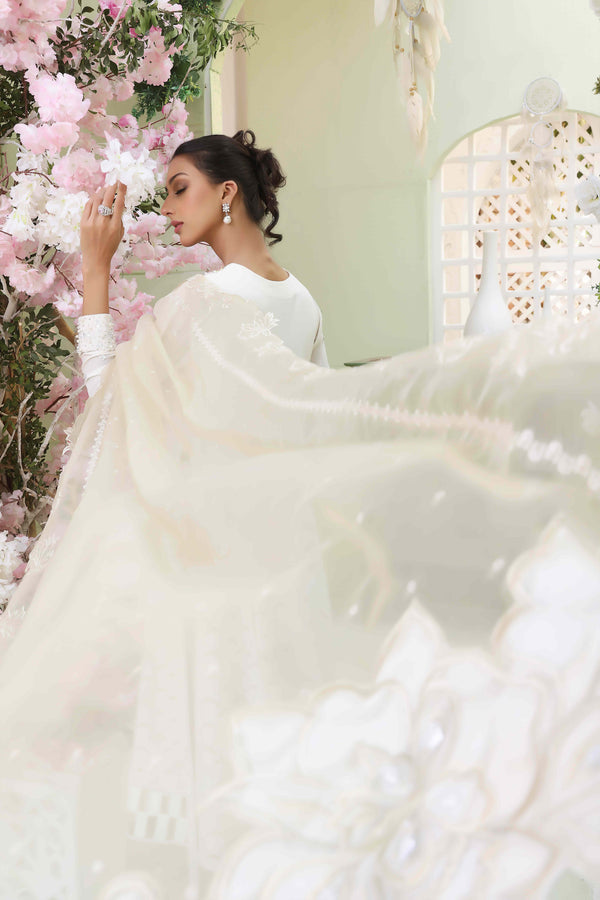 Wahajmkhan | Sitara Formals | WHITE BODICE OUTFIT - Official Wahaj M.Khan stockist in UK - Sakeena London