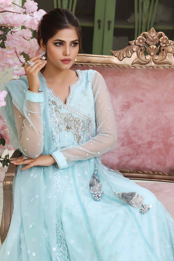 Wahajmkhan | Sitara Formals | FEROZI COTTON NET ANARKALI OUTFIT - Official Wahaj M.Khan stockist in UK - Sakeena London