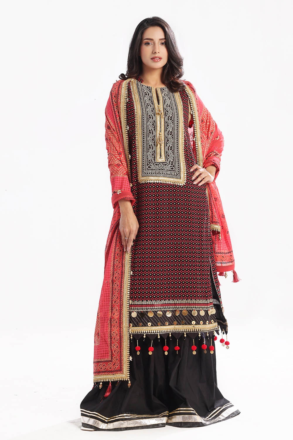Gul Ahmed | Chunri Lawn 25 | BM-52017 - Official Gul Ahmed stockist in UK - Sakeena London