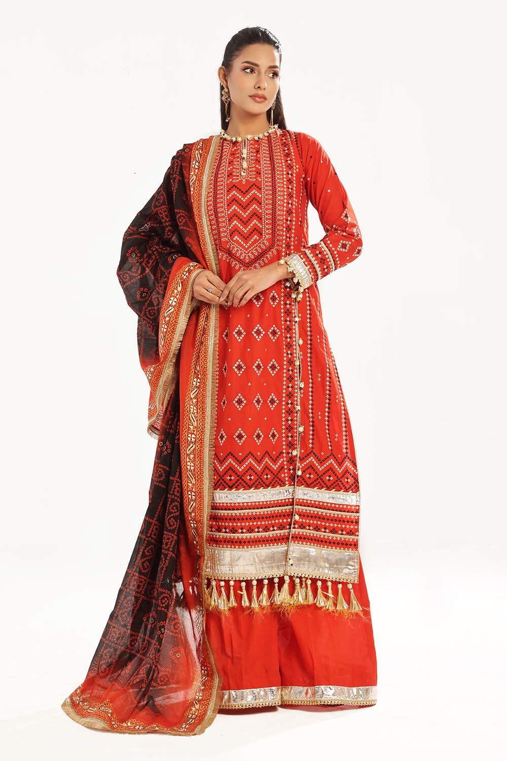 Gul Ahmed | Chunri Lawn 25 | CL-52443 - Official Gul Ahmed stockist in UK - Sakeena London