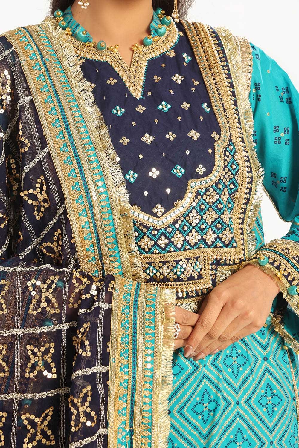Gul Ahmed | Chunri Lawn 25 | BM-52021 - Official Gul Ahmed stockist in UK - Sakeena London