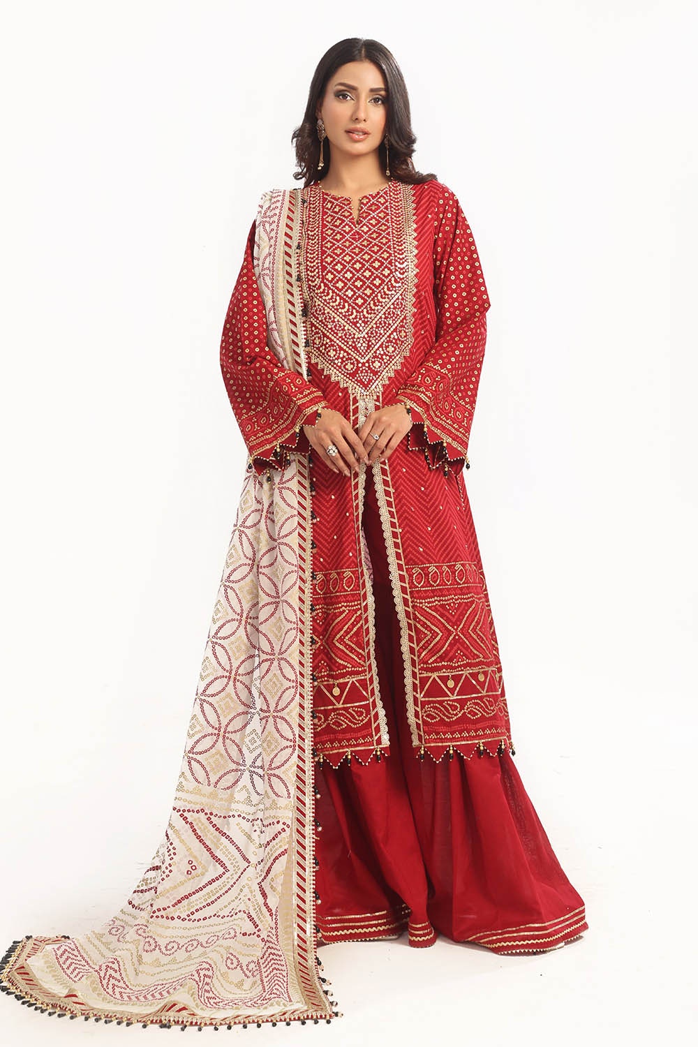Gul Ahmed | Chunri Lawn 25 | BM-52022 - Official Gul Ahmed stockist in UK - Sakeena London