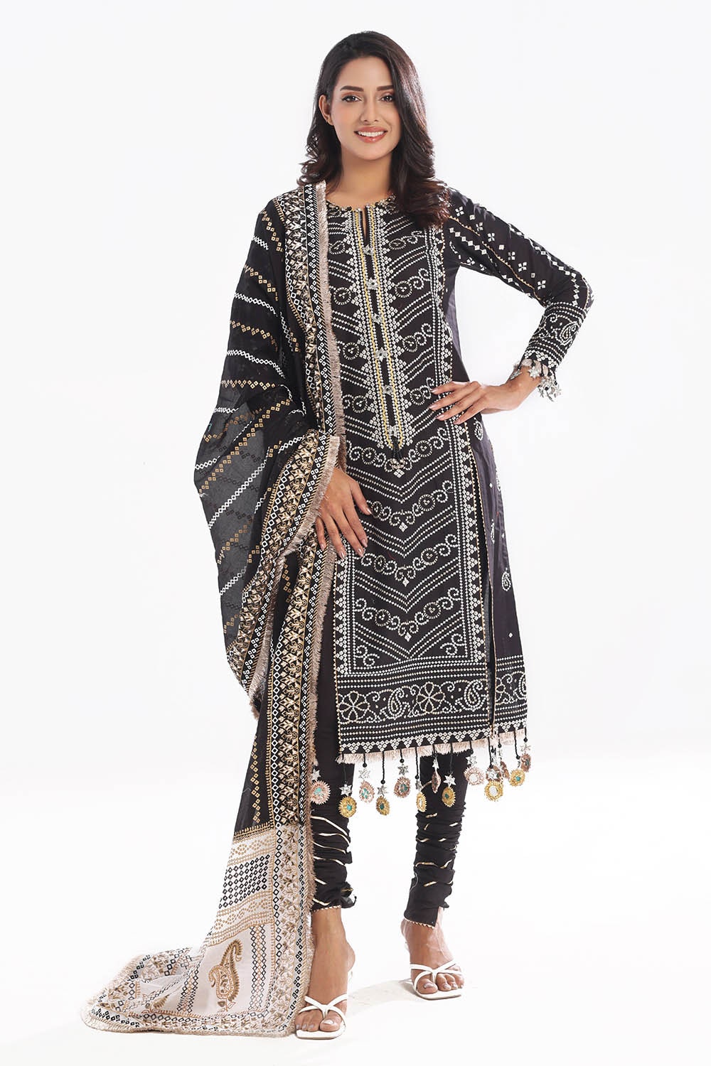 Gul Ahmed | Chunri Lawn 25 | CL-52407 - Official Gul Ahmed stockist in UK - Sakeena London