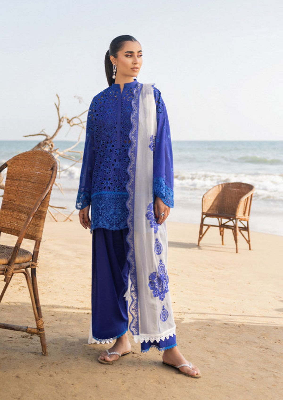Lawn Collection - Zainab Chottani - Chikankari 24 - ZCC#7A - Motia