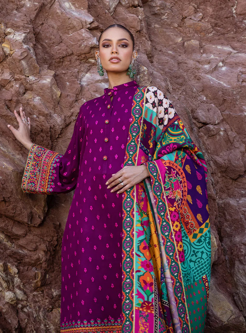 Winter Collection - Zainab Chottani - Winter Shawl 23 - Gul